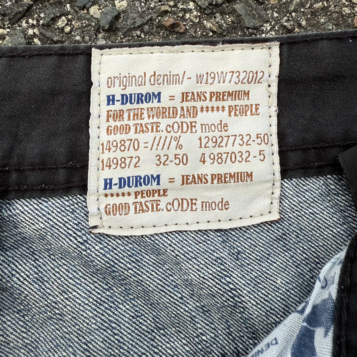 Japanese Brand VINTAGE H-DUROM FADED RIPPEP DENIM JEAN PANTS Size US 35 - 8 Thumbnail