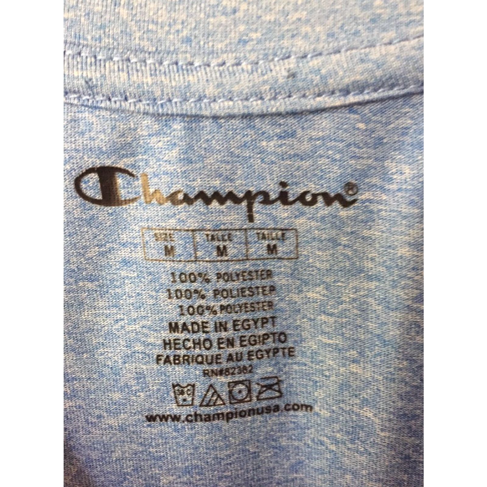Champion Champion Men's Tank Shirt, Blue, Size M, Sleeveless, Regular, Weightlifting Running Basketball, Type: Tank Size US M / EU 48-50 / 2 - 3 Thumbnail