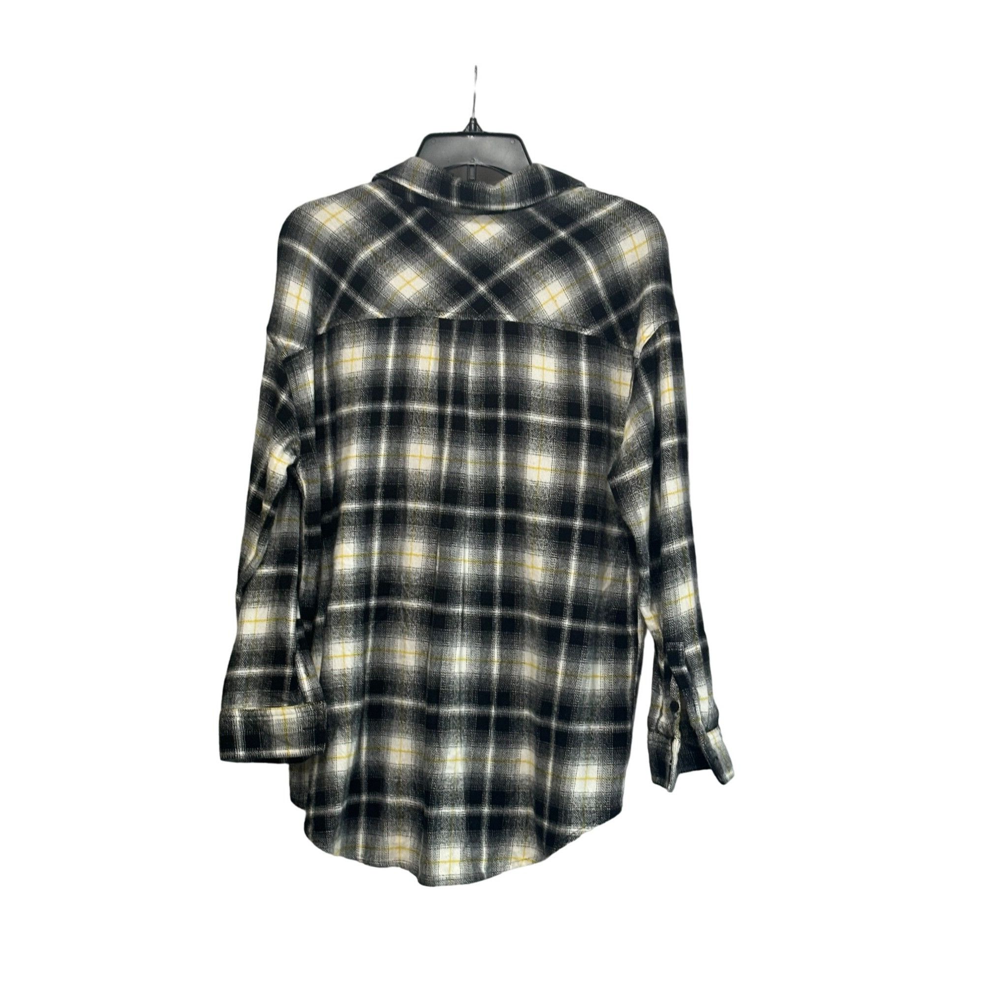 Other BP. Boyfriend Plaid Button-up Shirt in Ivory- Black Marley P Size XS / US 0-2 / IT 36-38 - 12 Thumbnail