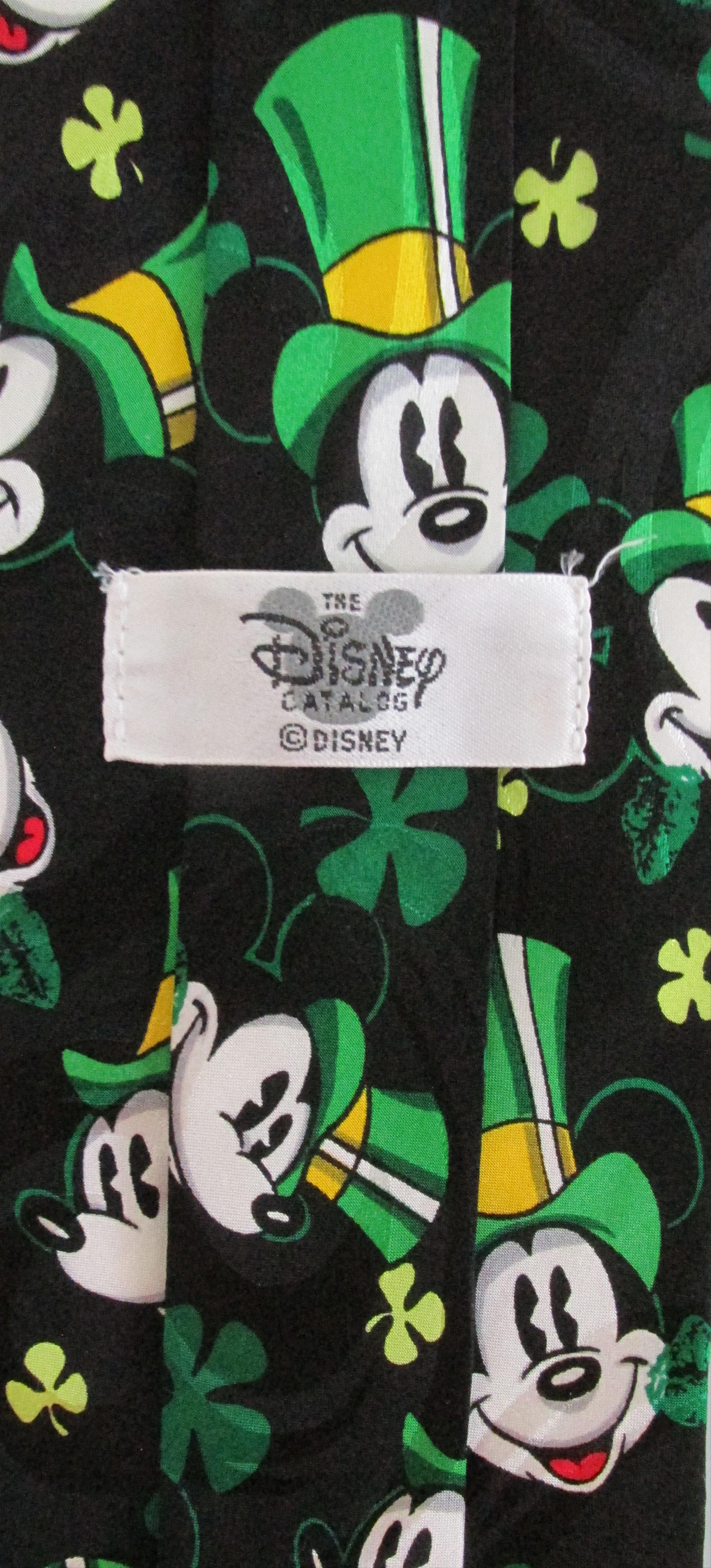Disney Disney/Mickey Mouse St. Patrick's Day M & M Men's Silk Tie Size ONE SIZE - 4 Thumbnail