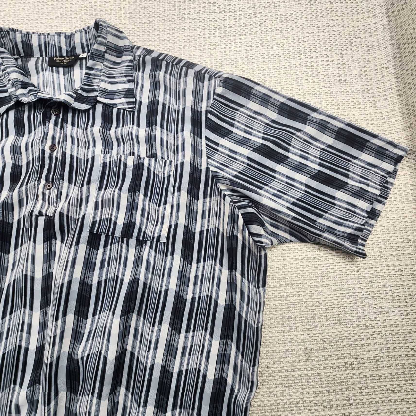 Vintage VINTAGE Fulton Street Shirt Works Men’s Plaid Short Sleeve Button-Up 3XL Pullover Casual Retro Size US XXL / EU 58 / 5 - 3 Thumbnail