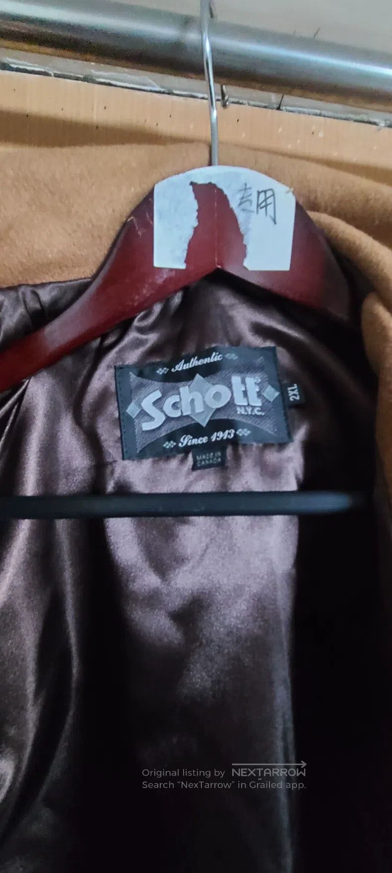 Schott Schott Ounce camel wool navy coat Size US XXL / EU 58 / 5 - 6 Thumbnail