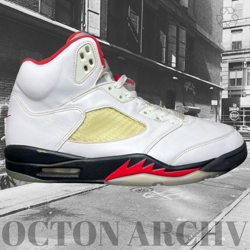 Size 11 Air Jordan 5 Retro 'Fire Red' 2020 Pre-Owned