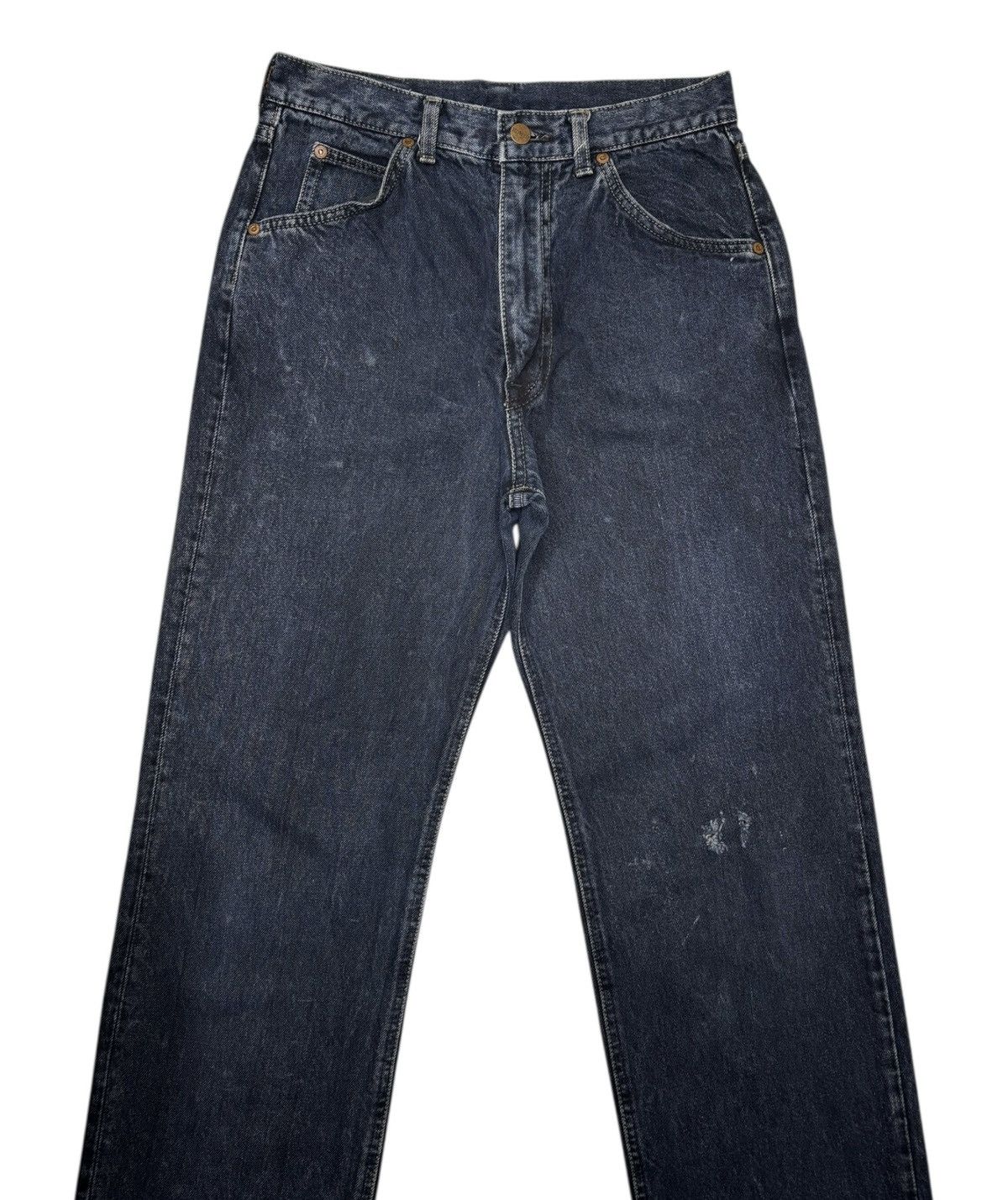 14th Addiction × Edwin × If Six Was Nine VINTAGE EDWIN INDIGO DYE LOOSE FIT DISTRESSED DENIM JEANS Size US 30 / EU 46 - 5 Thumbnail