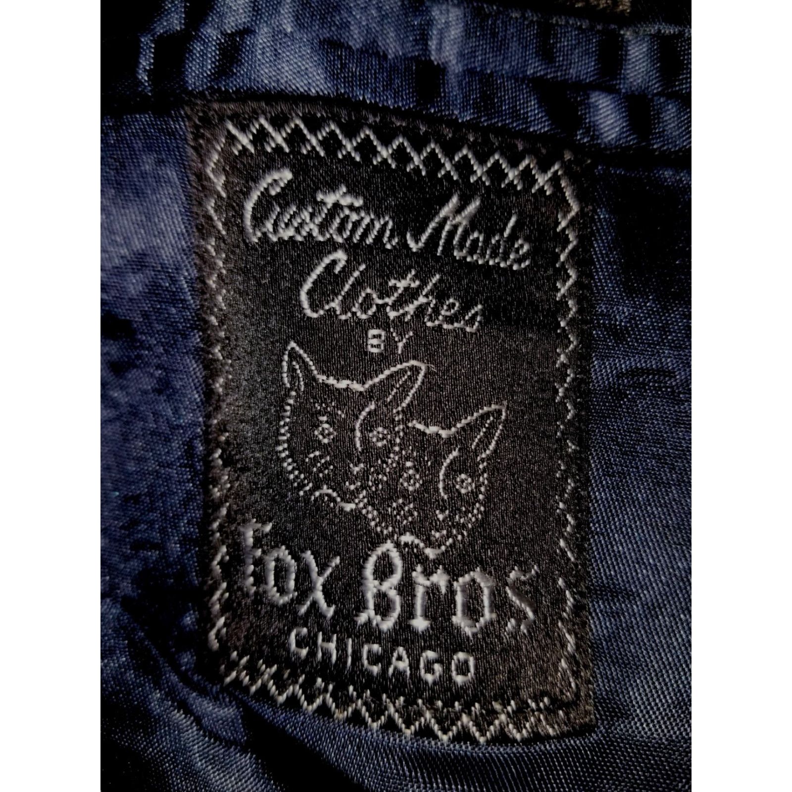 Vintage VINTAGE Fox Bros Sport Coat Blazer Jacket - 80s 40S Wool Tweed Plaid Notch Lapel Single-Breasted 3-Button Inner Pockets Regular Mens Size 40R - 7 Thumbnail