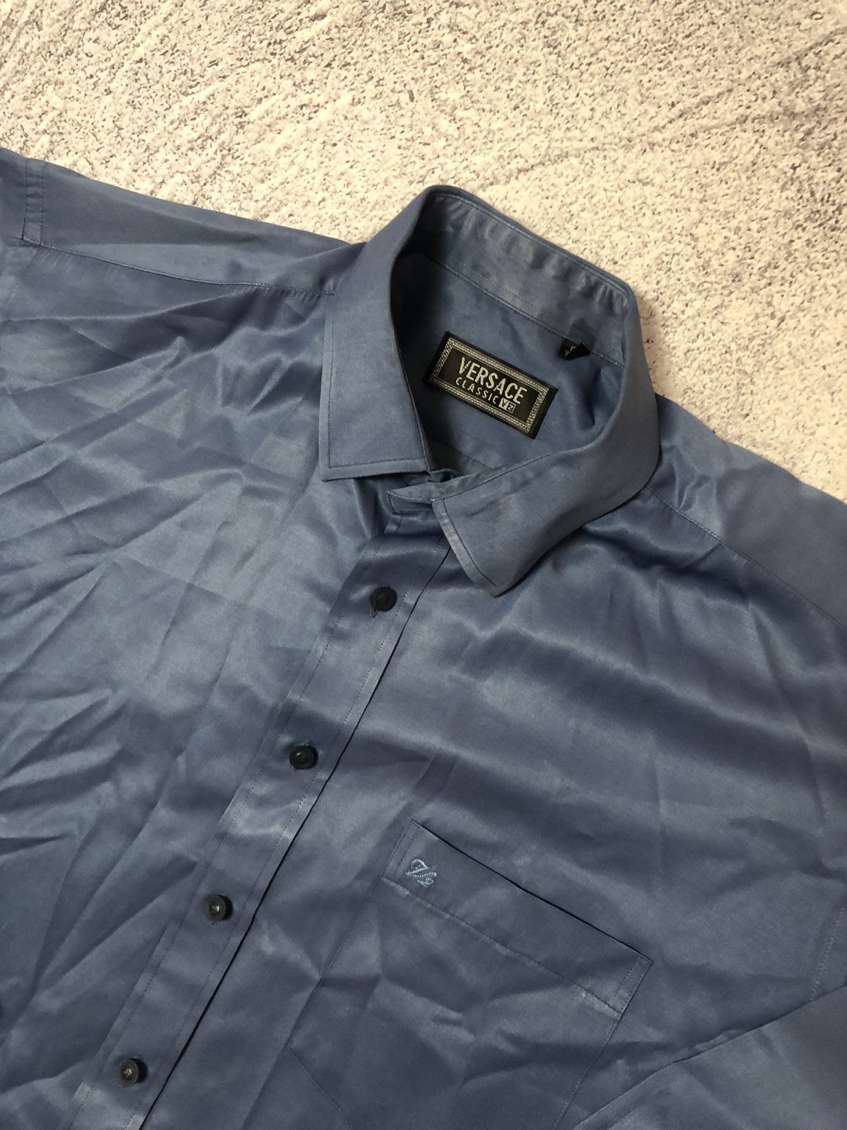 Vintage Vintage shirt Versace Classic nylon y2k Size US XL / EU 56 / 4 - 4 Thumbnail
