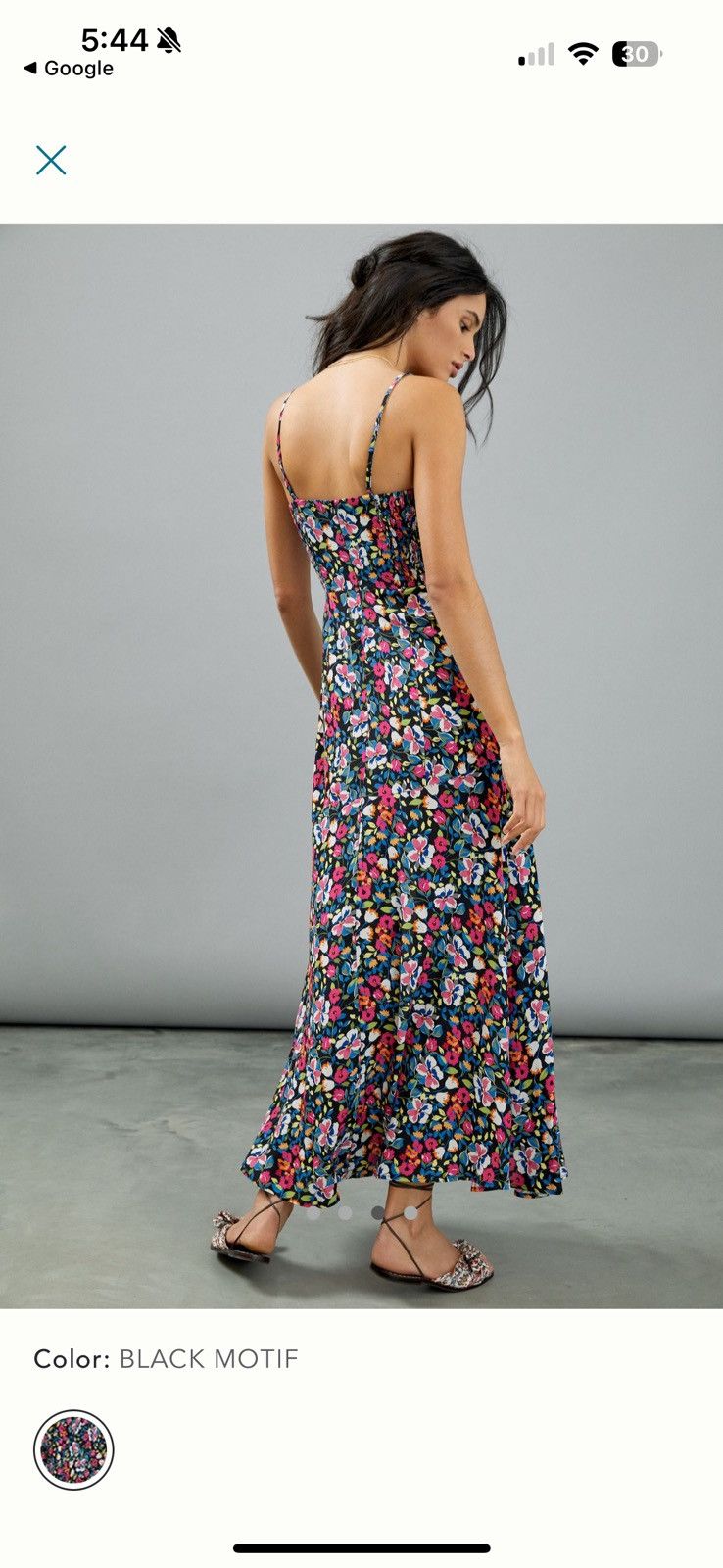 Anthropologie Yumi Kim Starla Floral Maxi Dress Size XS / US 0-2 / IT 36-38 - 10 Thumbnail