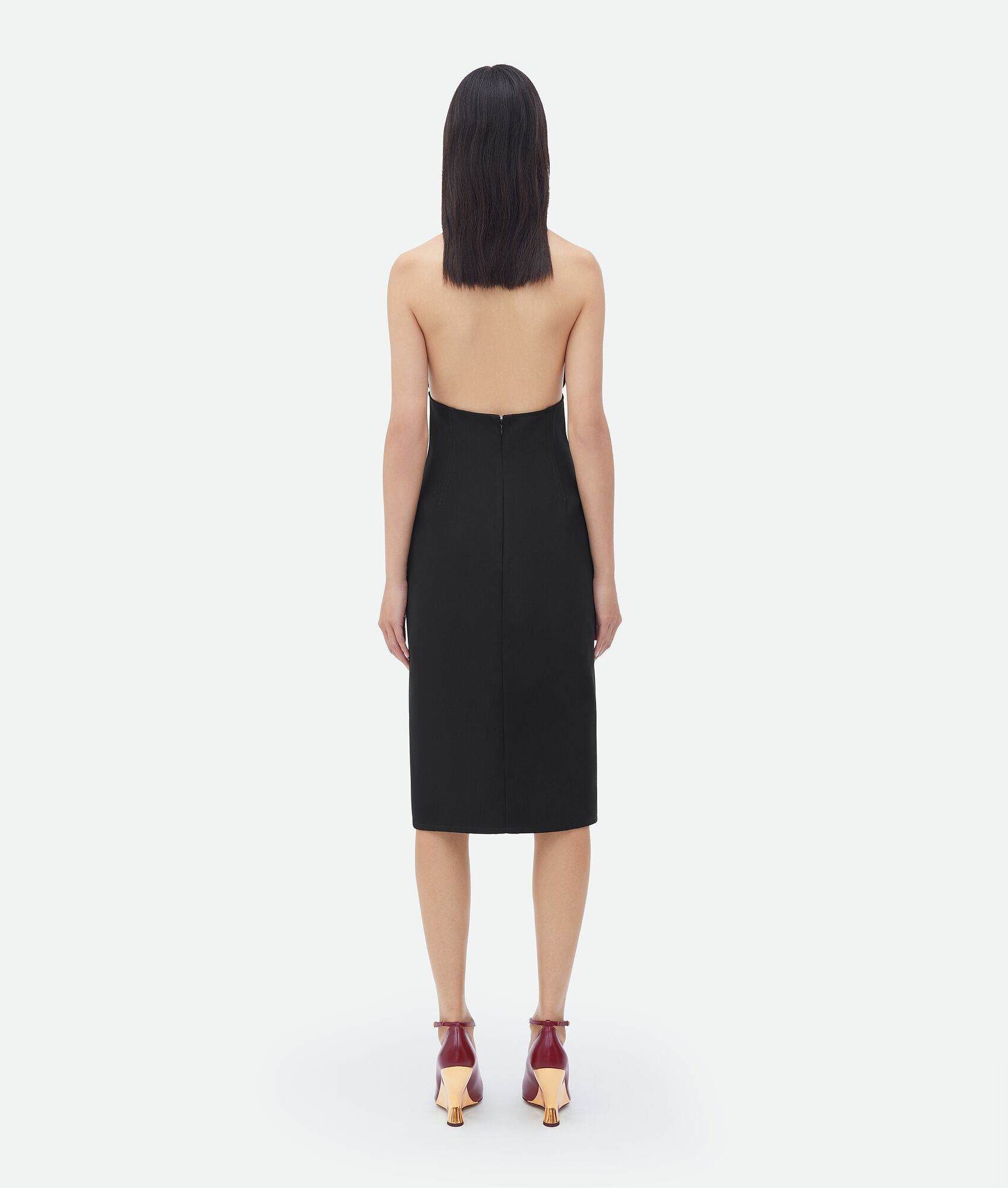Bottega Veneta o1bcso1str0225 Cotton Canvas Dress in Black Size XS / US 0-2 / IT 36-38 - 2 Thumbnail