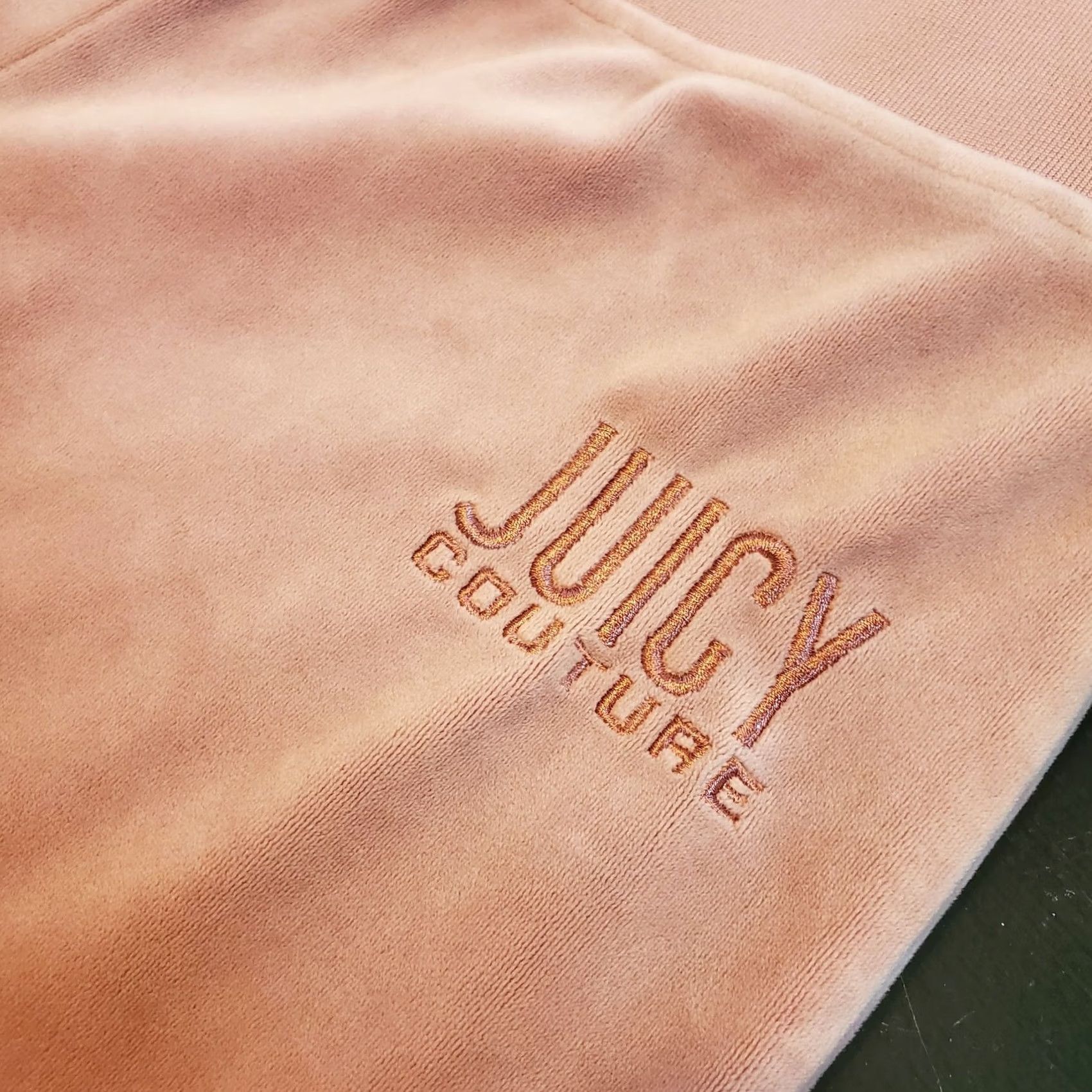 Juicy Couture VINTAGE Juicy Couture Pants Womens M Pink Wide Leg Veloure Lounge Dusty Y2K Size 32" / US 10 / IT 46 - 4 Thumbnail