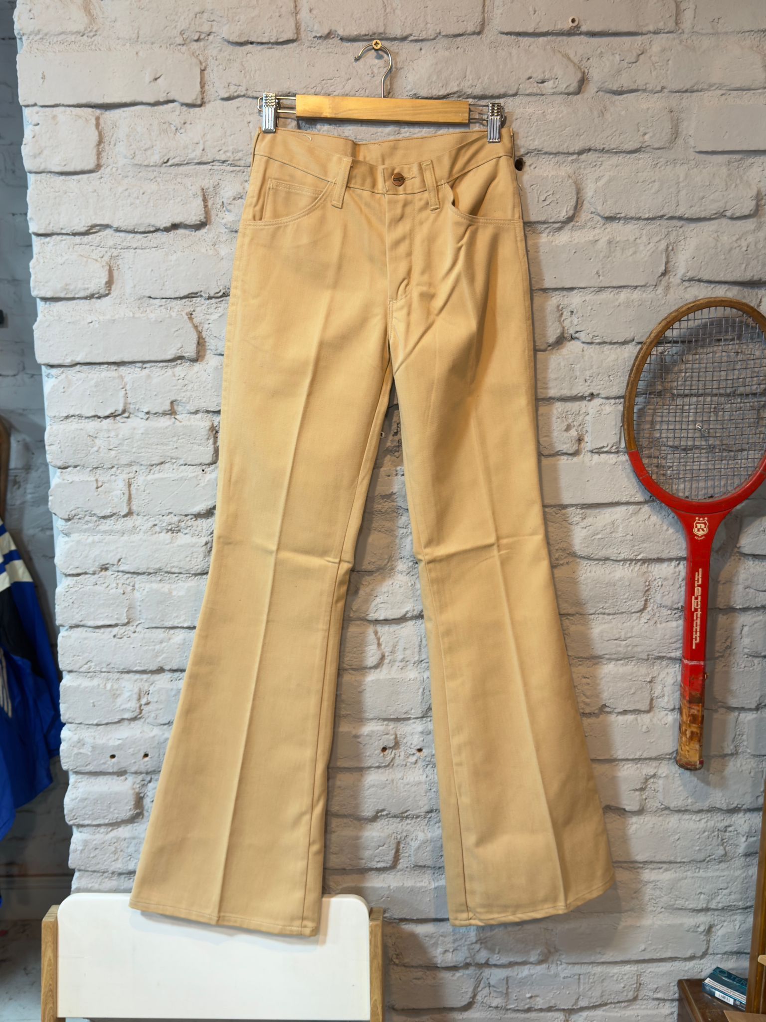 Wrangler Vintage 70s Wrangler Blue Bell bell bottoms deadstock pants Size 29" - 3 Thumbnail
