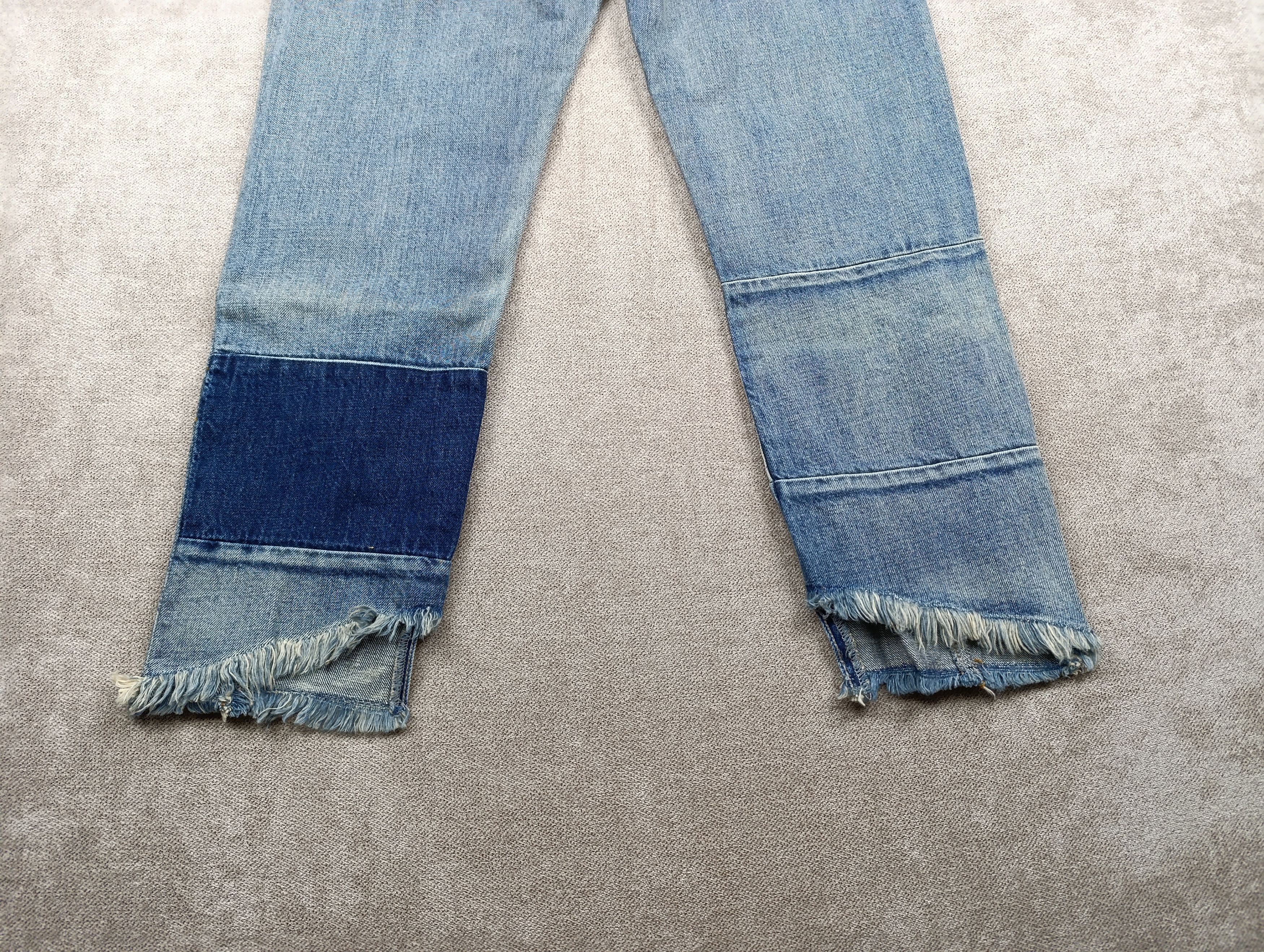 ZADIG VOLTAIRE DELUXE BOYFIX PATCHWORK BOYFRIEND JEANS BLUE