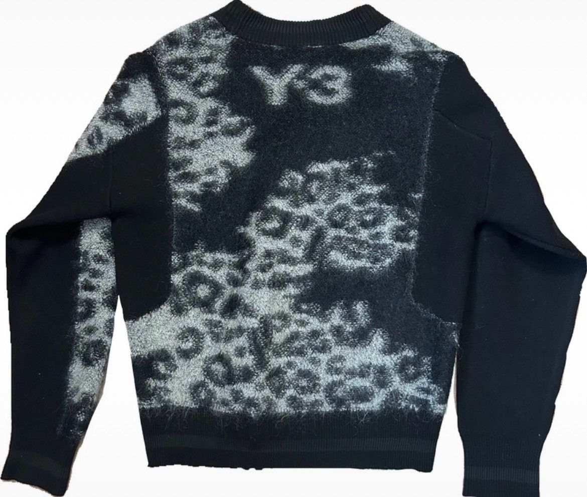 Adidas × Y-3 × Yohji Yamamoto Y-3 Yohji Yamamoto Leopard Knit Cardigan Size XS / US 0-2 / IT 36-38 - 2 Thumbnail