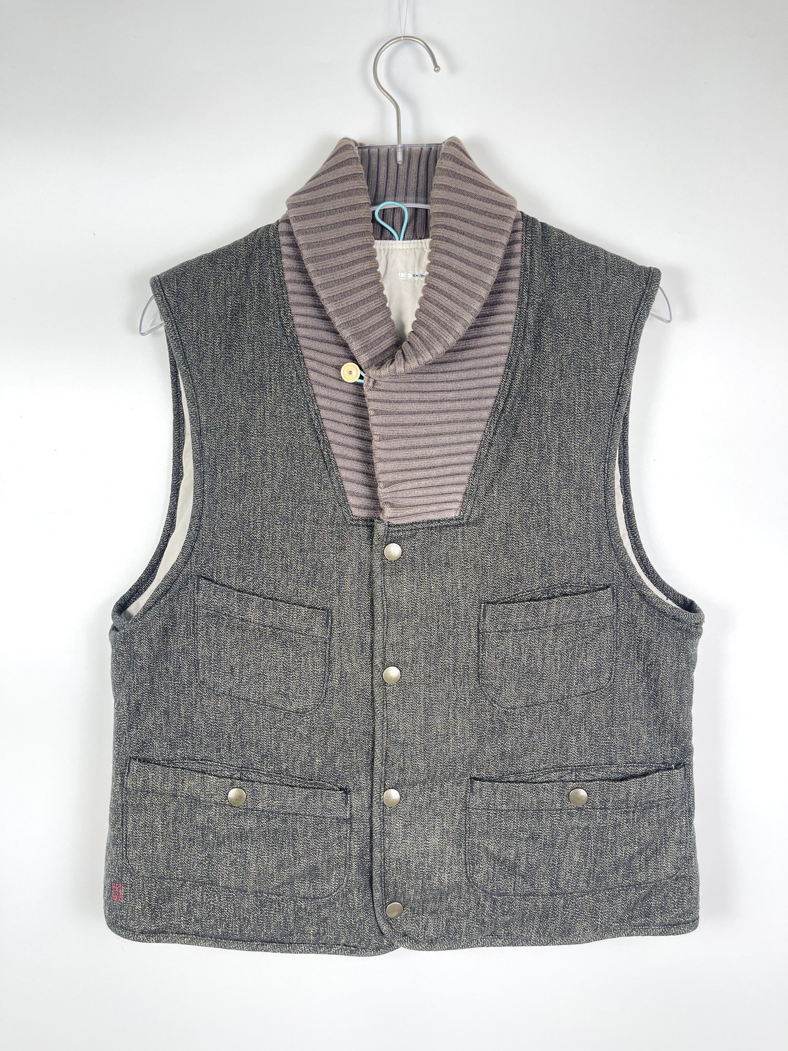 Paul Smith × Paul Smith Red Ear Paul Smith Read Ear Cable Knit Collar Vest Size US L / EU 52-54 / 3 - 1 Thumbnail