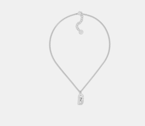 Dior o1w1db11224 Size: OS / CD Lock Necklace in Silver Size ONE SIZE - 1 Thumbnail
