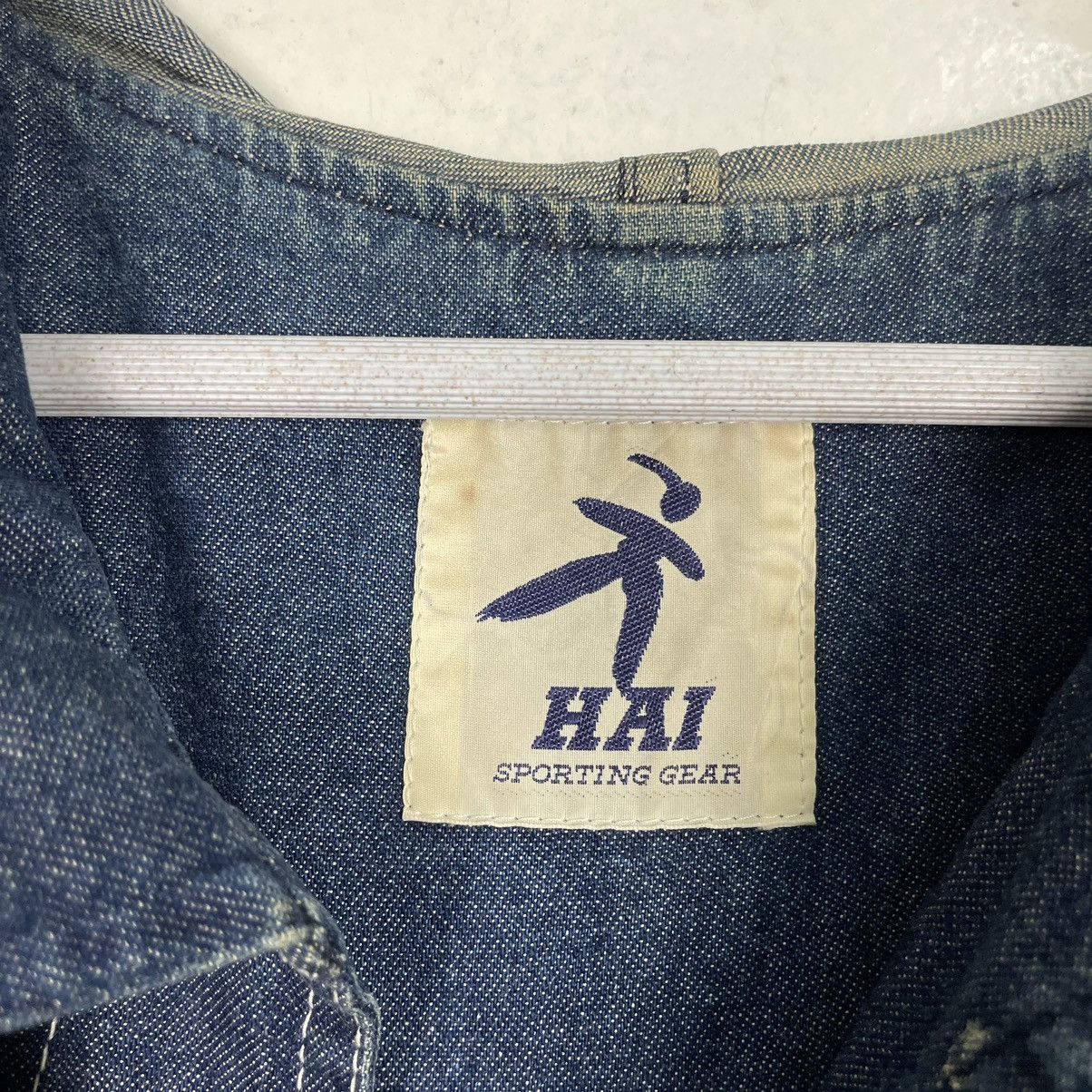 Hai Sporting Gear × Issey Miyake 💥80s HAI SPORTING GEAR DENIM WORKER CHORE JACKET Size US XL / EU 56 / 4 - 14 Thumbnail