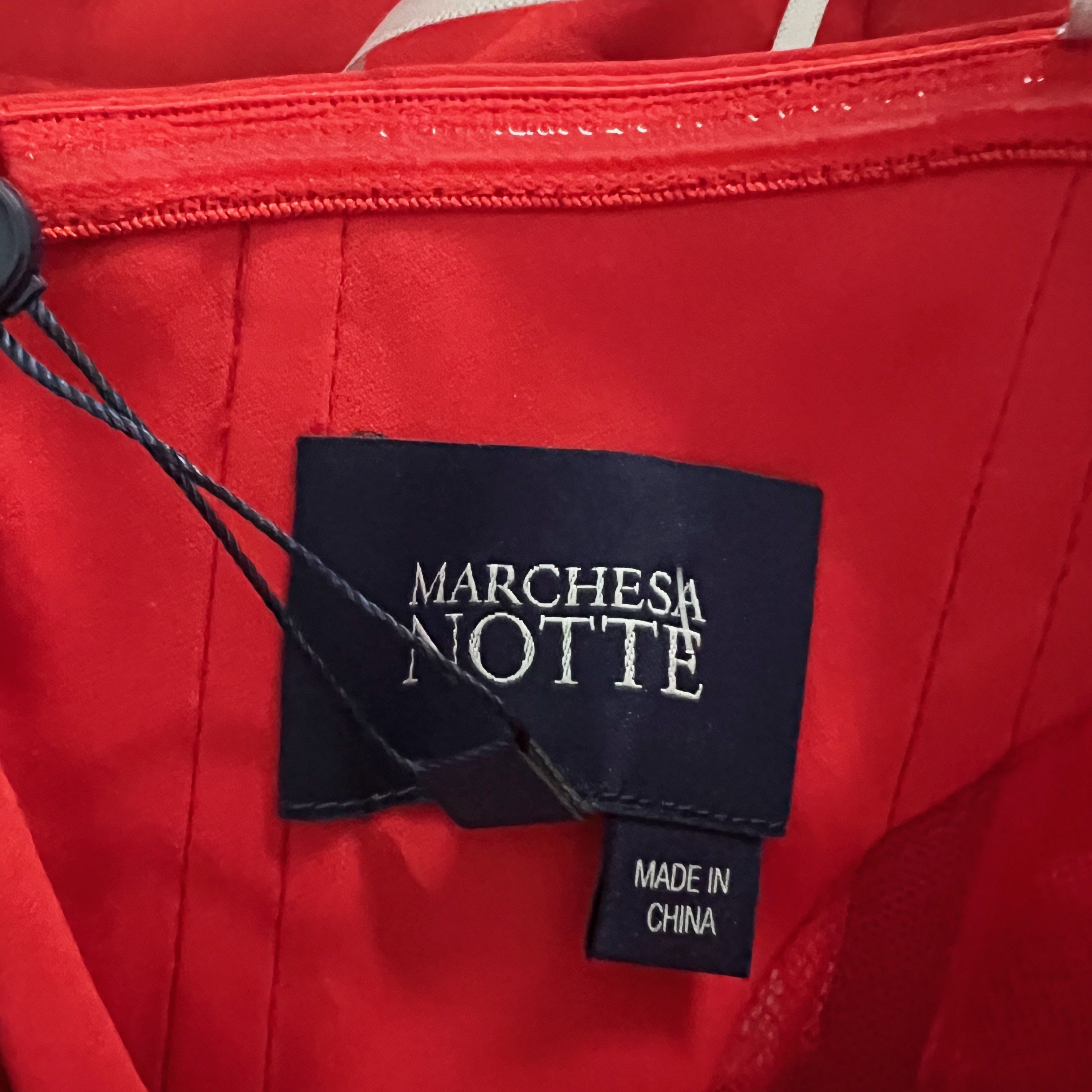 Marchesa NEW Marchesa Notte Draped Bodice Crepe Size XS / US 0-2 / IT 36-38 - 2 Thumbnail