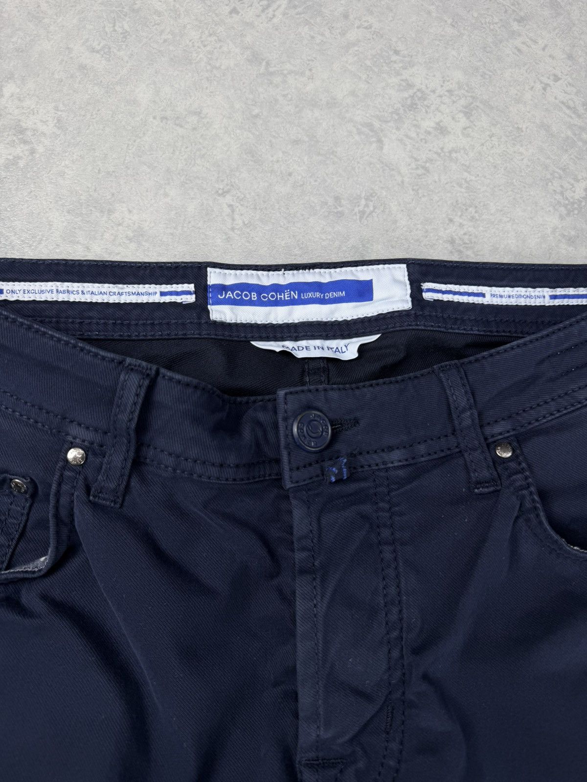 Jacob Cohen Jacob Cohen Nick Jeans Navy Blue Slim Fit Size 33 Size US 33 - 5 Thumbnail