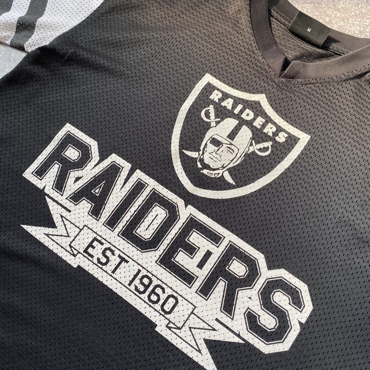 NFL × New Era Vintage New Era NFL Raiders Big logo rare jersey Size US M / EU 48-50 / 2 - 3 Thumbnail