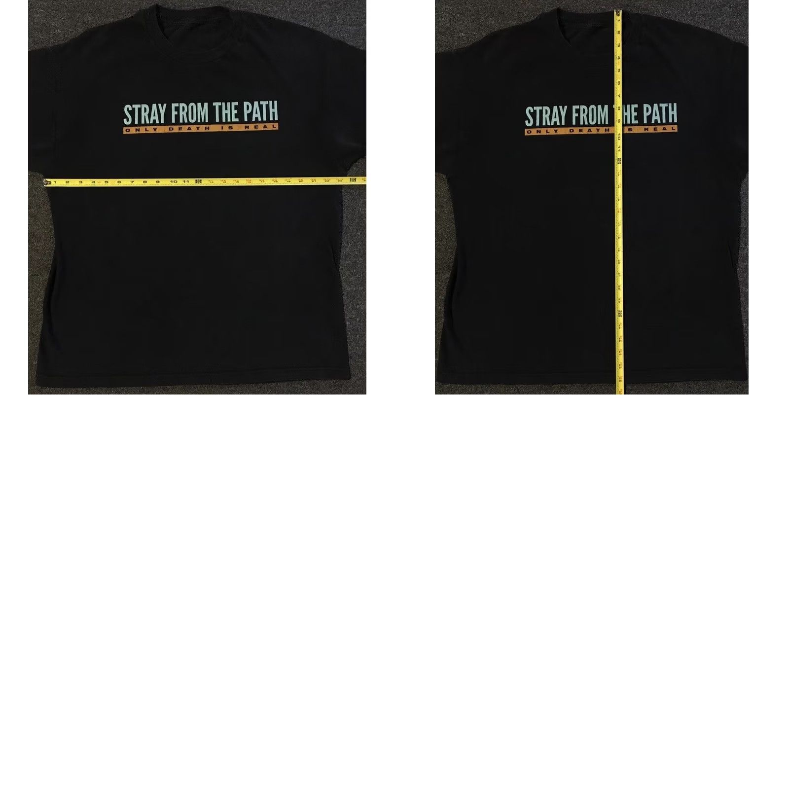 STRAYE Stray From The Path Faded Album Shirt S Hardcore Punk Grunge Rock Vtg Y2k XL Black | Only Death is Real | T-Shirt | Men Size US XL / EU 56 / 4 - 9 Thumbnail