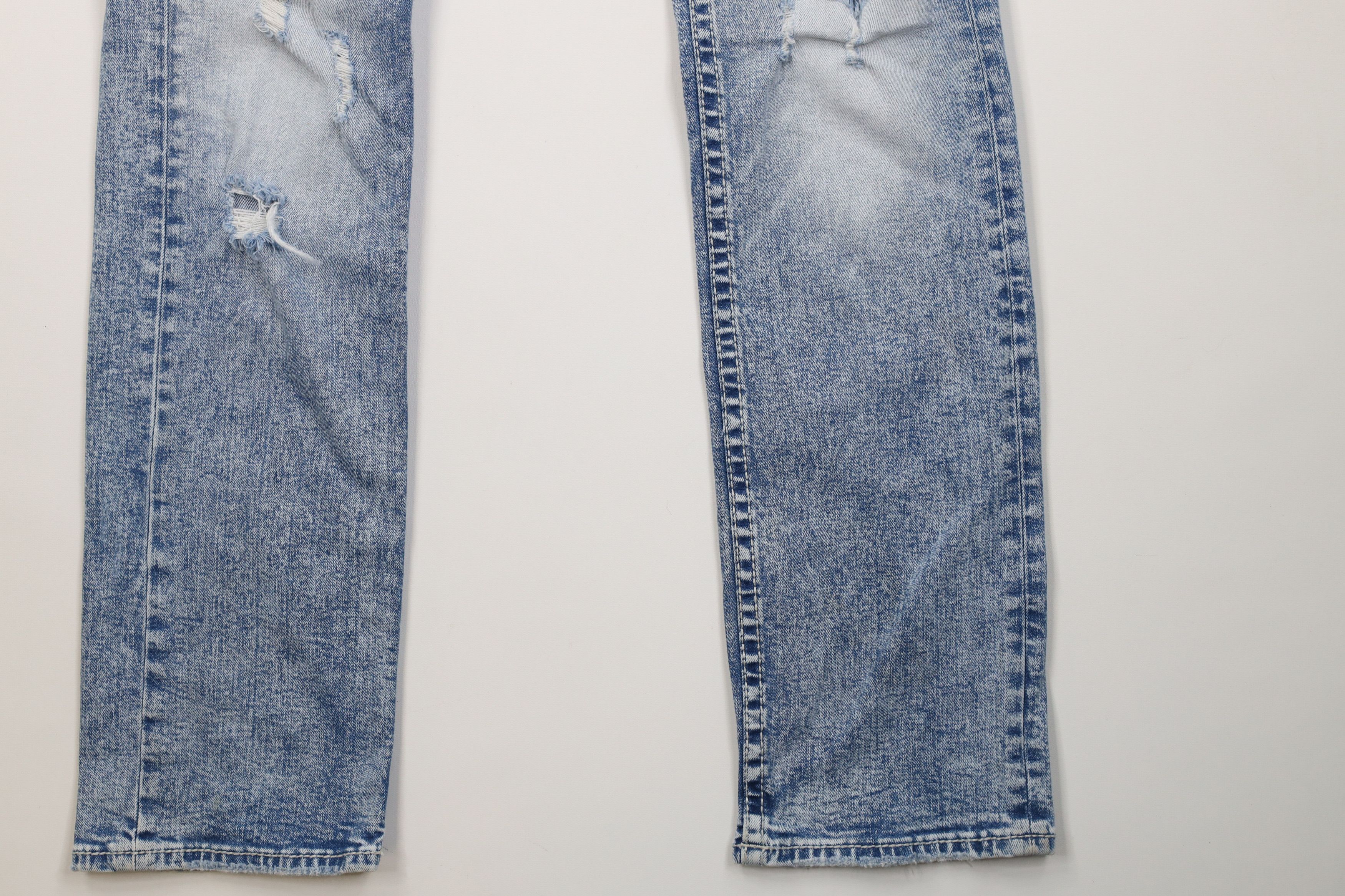 Vintage Buckle BKE Acid Wash Jake Straight Leg Denim Jeans Blue Size US 34 / EU 50 - 5 Thumbnail
