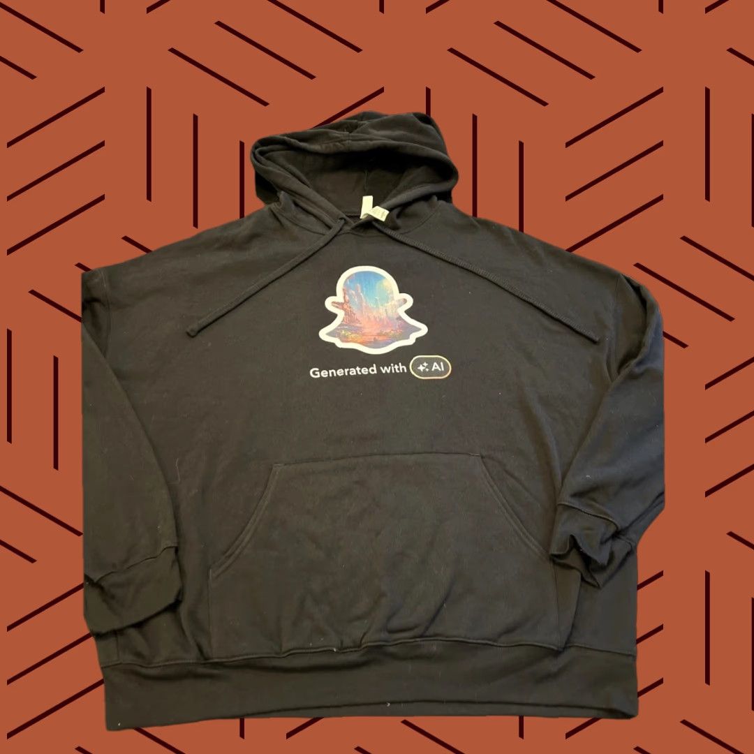 Vintage VINTAGE Snap Snapchat Official Employee Issued ‘Generated With AI’ Sweatshirt Hoodie XL Size US XL / EU 56 / 4 - 1 Thumbnail