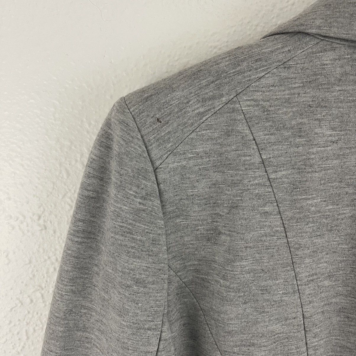 Loft LOFT Heathered Light Grey Classic-Fit Stretch Blazer Jacket Size M / US 6-8 / IT 42-44 - 9 Thumbnail