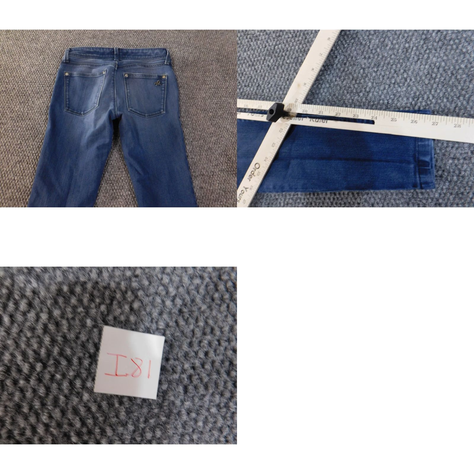 DL1961 DL1961 Jeans size 24 Womens Emma Legging Bloom Dark Wash Denim Classic Straight Zipper Stretch Regular 27in Inseam Blue 8.5-10.5 Rise Size 42" / US 20 - 8 Thumbnail