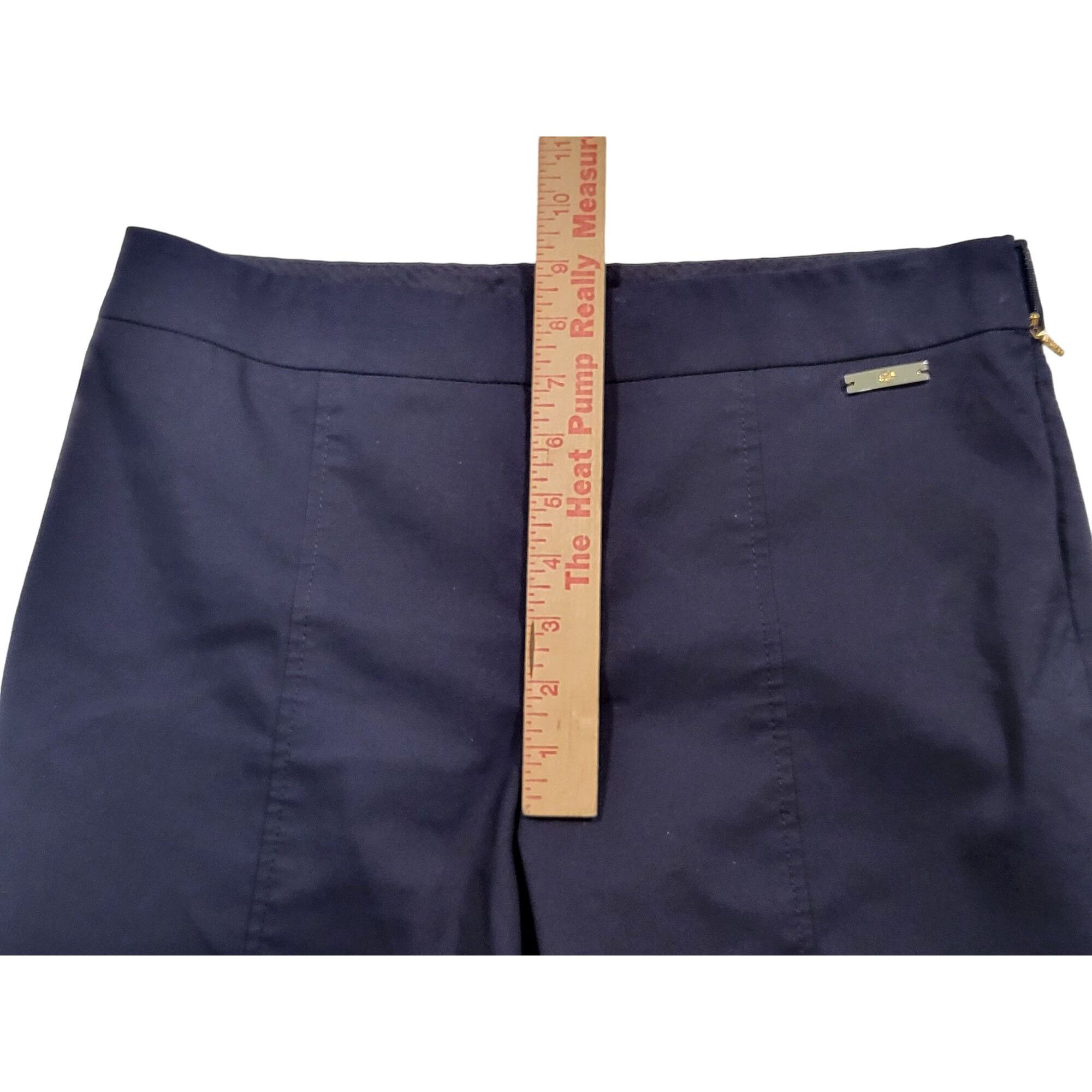 Tory Burch Tory Burch Pants Women Sz 4 Ankle Navy Blue Side Zip Designe Size 27" / US 4 / IT 40 - 4 Thumbnail