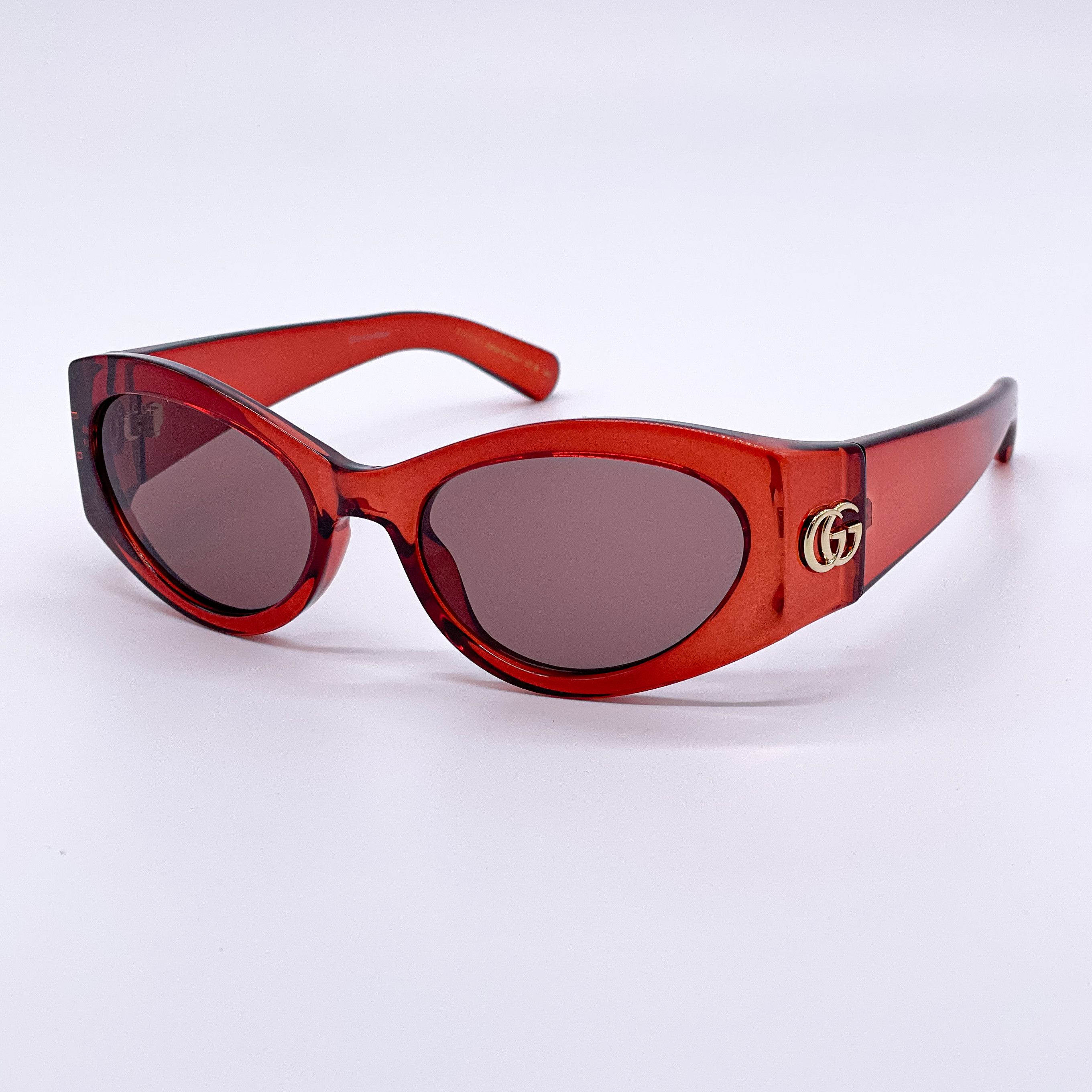 Gucci NEW GUCCI GG1401S 003 RED WOMEN OVAL SUNGLASSES GUCCI Size ONE SIZE - 3 Thumbnail