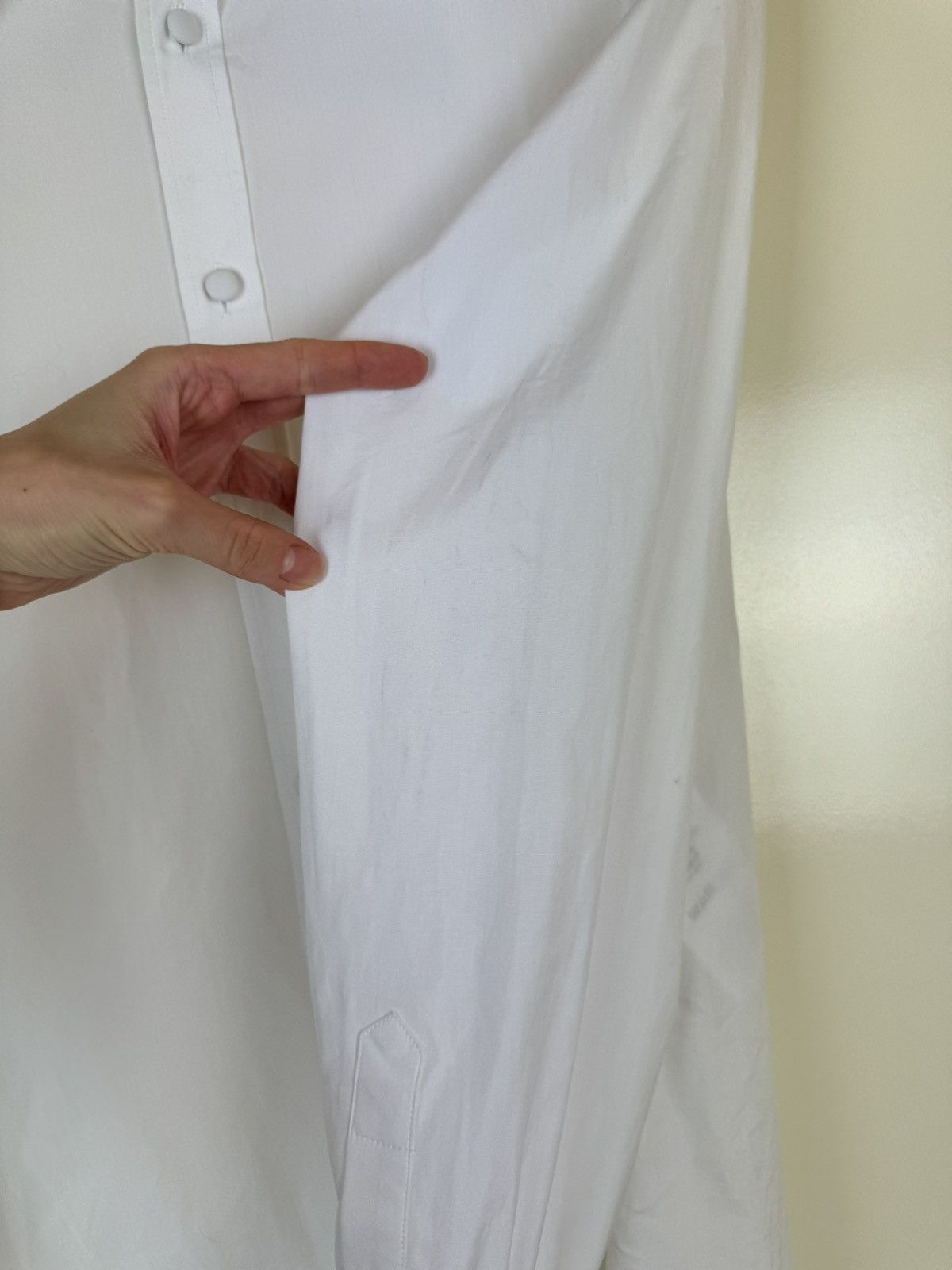 Alexander McQueen Alexander McQueen white poplin cotton classic shirt logo Size US S / EU 44-46 / 1 - 6 Thumbnail