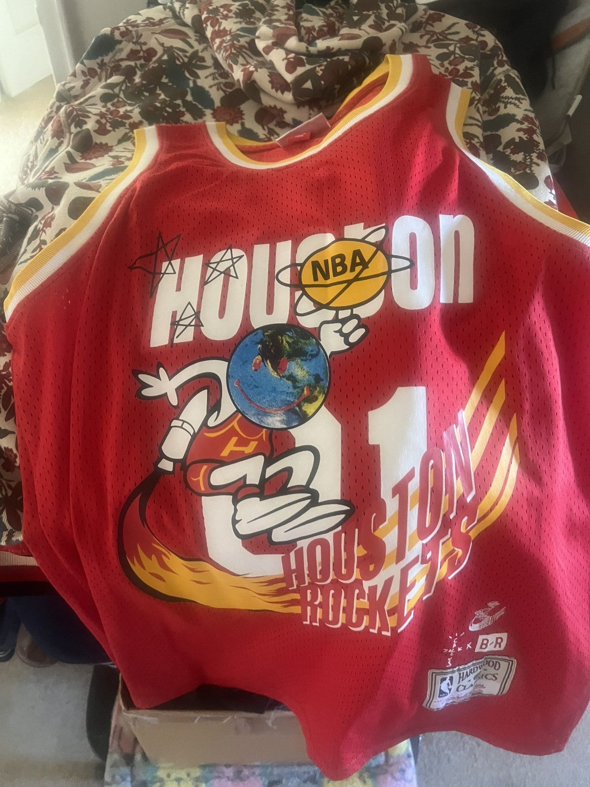 Mitchell & Ness Mitchell & Ness BR remix Travis Scott Houston Rockets jersey Size US M / EU 48-50 / 2 - 1 Thumbnail