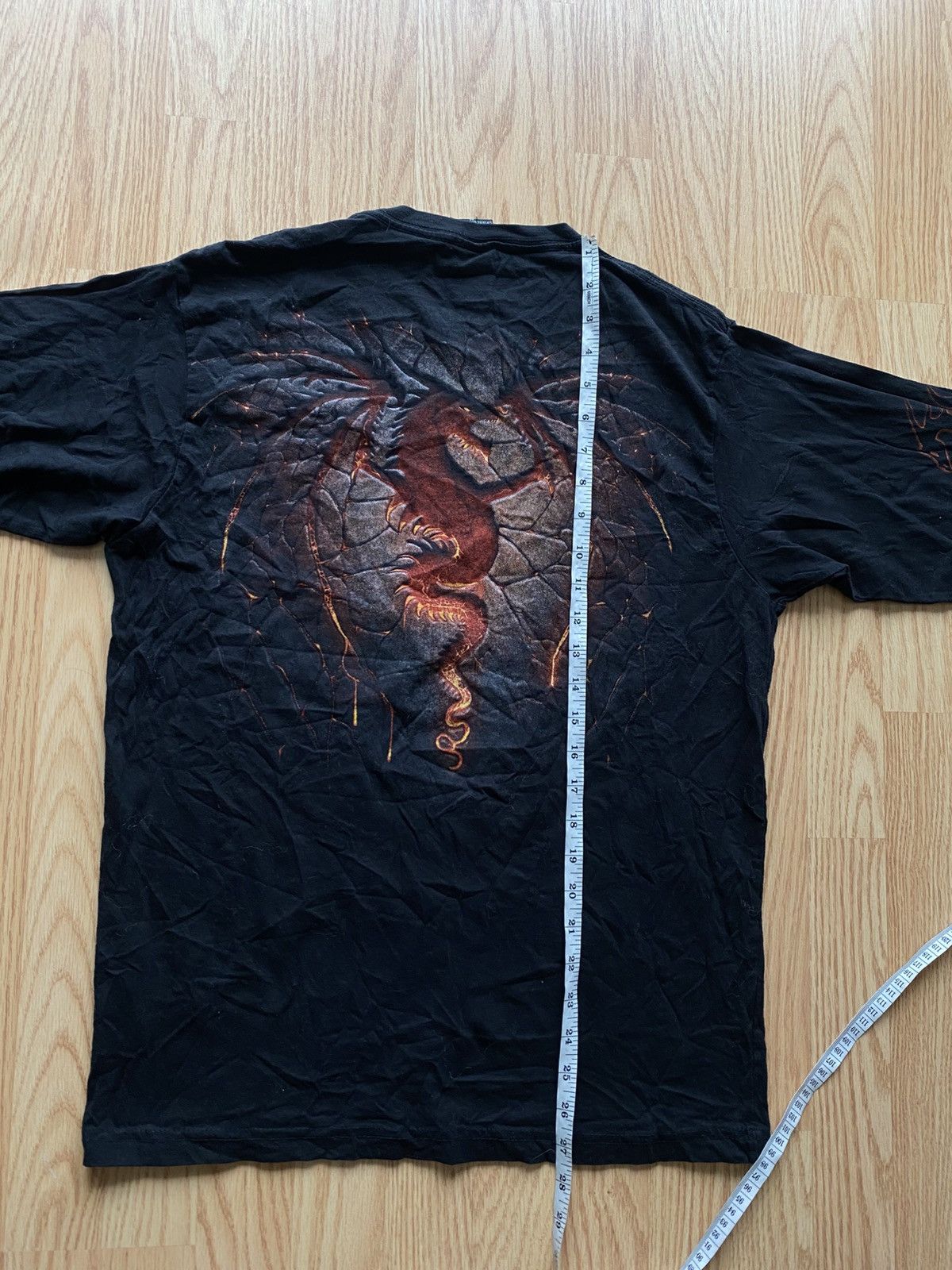 Japanese Brand Vintage Spiral Dragon Flame Long Sleeve Fire Y2K Tee Rare Size US M / EU 48-50 / 2 - 7 Thumbnail