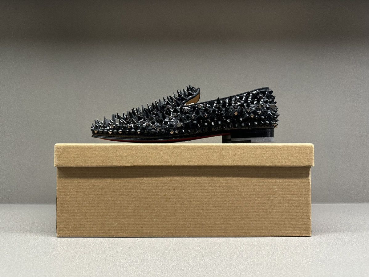 Christian Louboutin Christian Louboutin Dandy Pik Pik Flat Black / Mix Black Size US 9 / EU 42 - 2 Thumbnail
