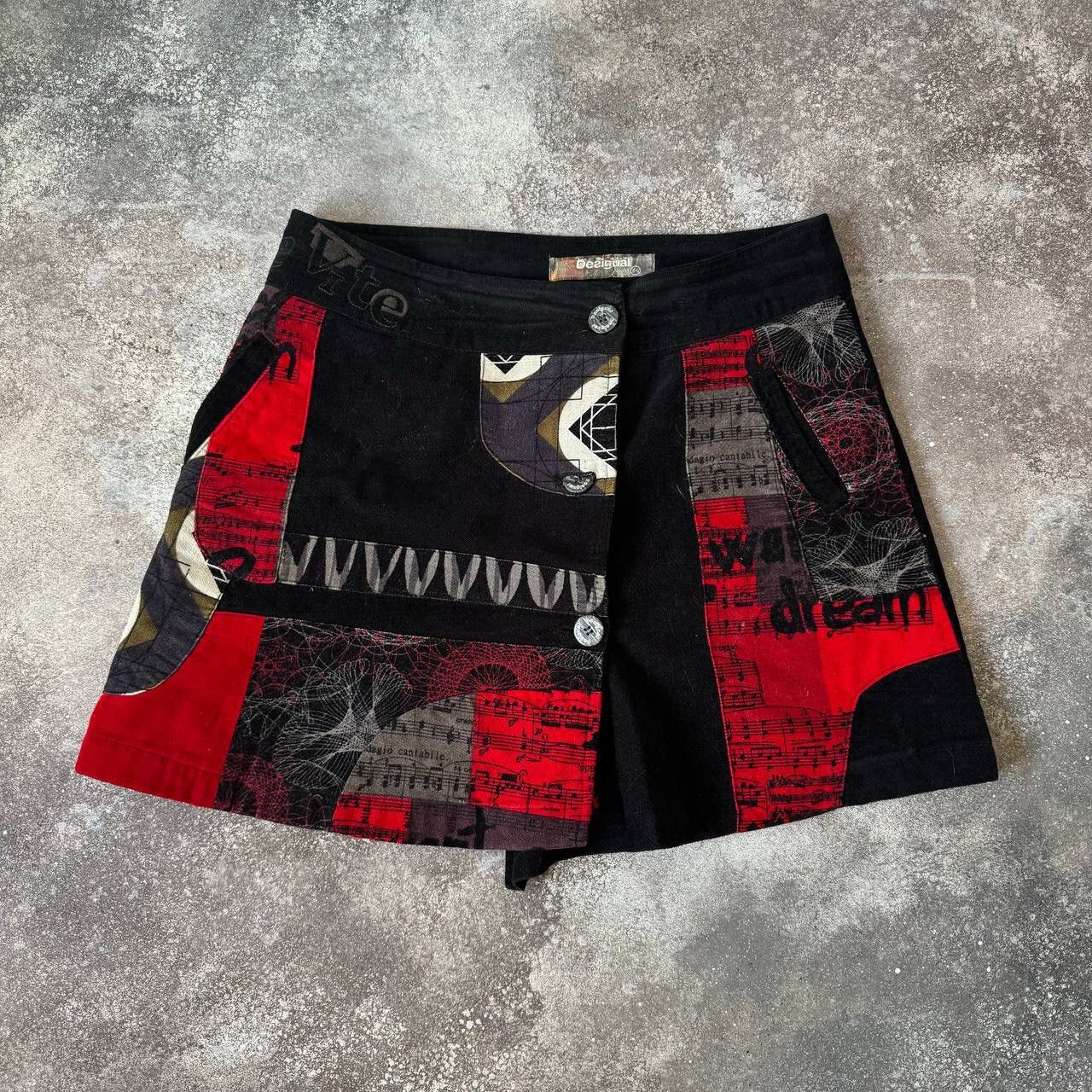 Desigual Y2K Abstract Skirt (like Jean Paul Gaultier)