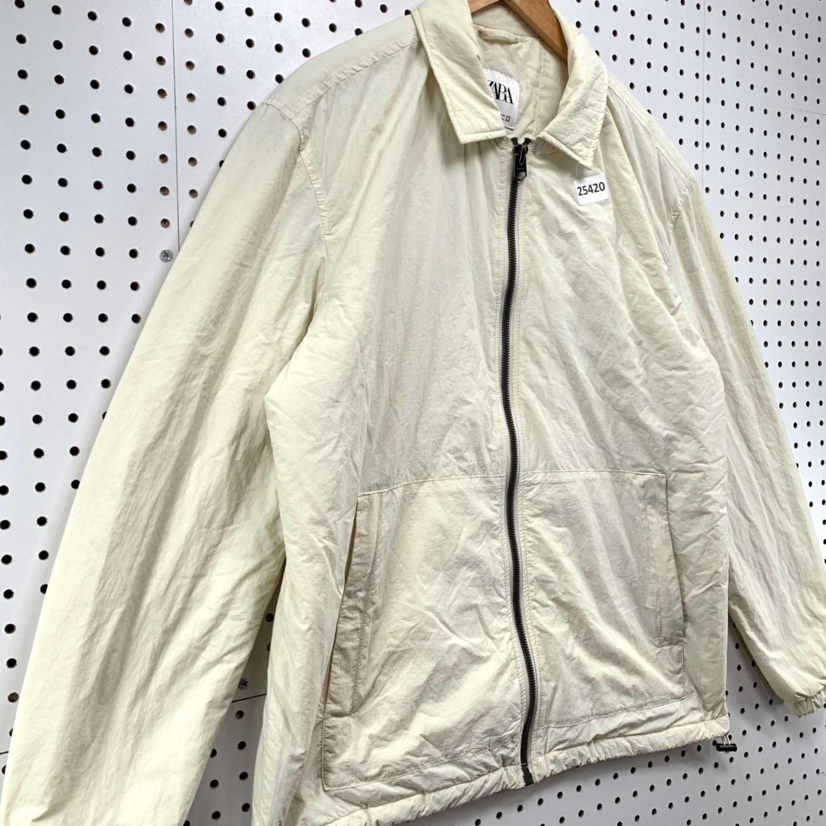 Zara Zara Jacket Mens Large Beige Insulated Windbreaker 25x29.5 Size US L / EU 52-54 / 3 - 6 Thumbnail