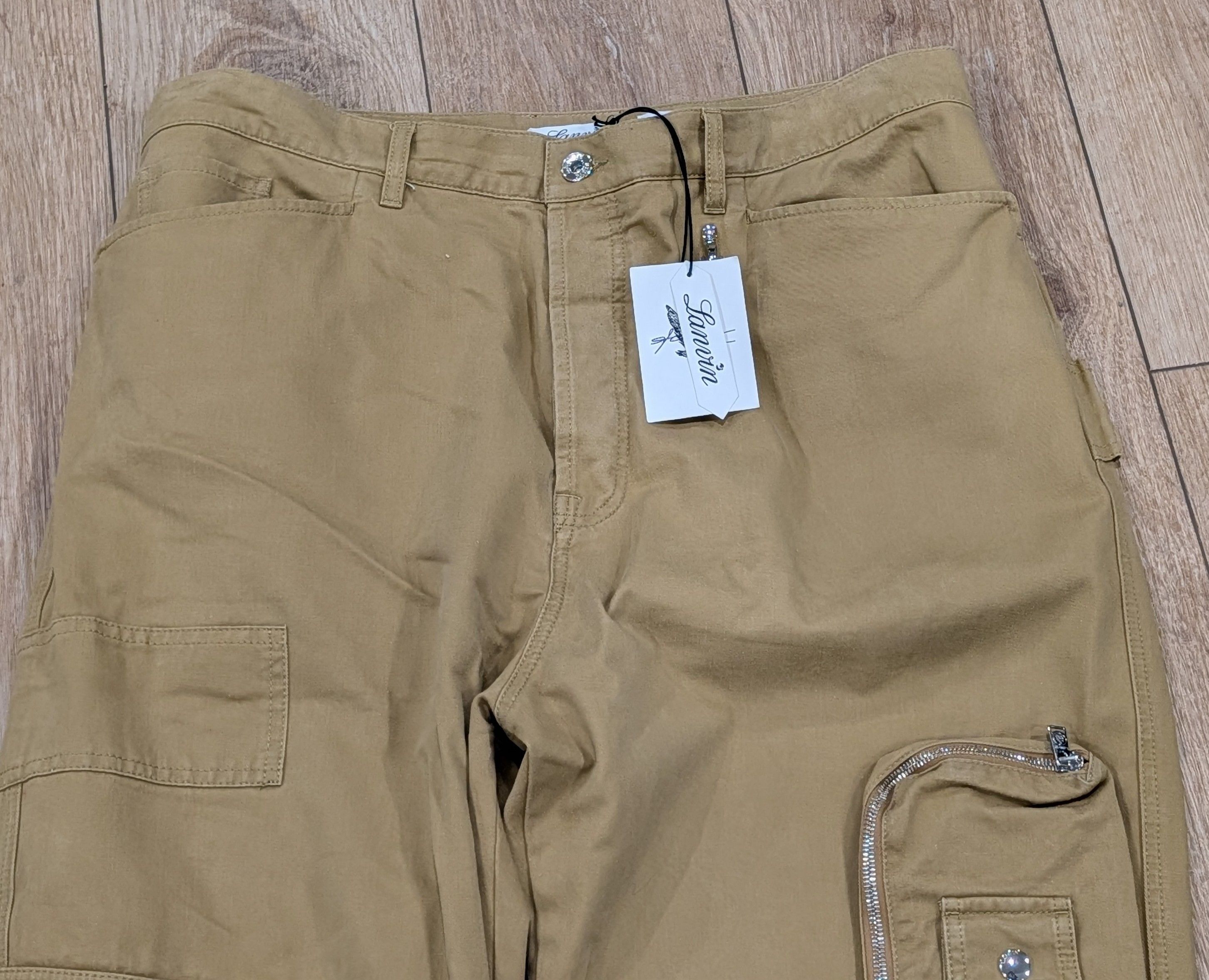 Lanvin Lanvin x Future Utility Pocket Cotton Pants Sand 52 US 36 Size US 36 / EU 52 - 2 Thumbnail