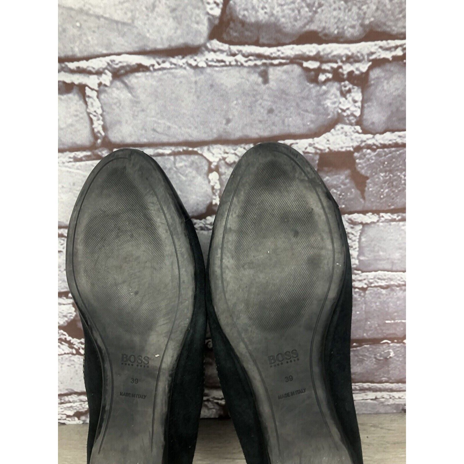 Hugo Boss Boss Hugo Boss Black Suede Leather Ballerina Flats Shoes Wom Size US 8.5 / IT 38.5 - 7 Thumbnail