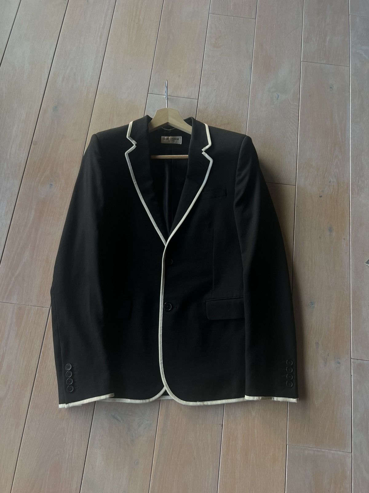 Saint Laurent Paris 2014 Piping blazer Size US S / EU 44-46 / 1 - 1 Thumbnail