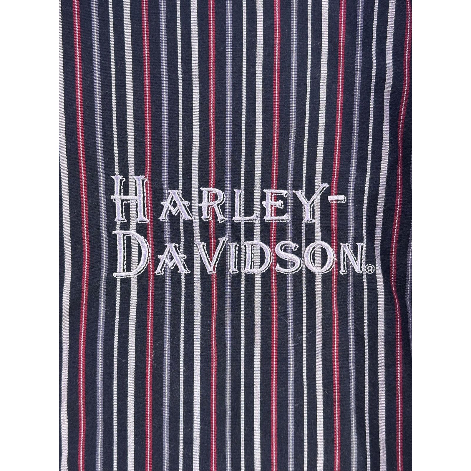 Harley Davidson Harley Davidson Striped Button Shirt Long Sleeve Size 3xl Size US XXL / EU 58 / 5 - 7 Thumbnail