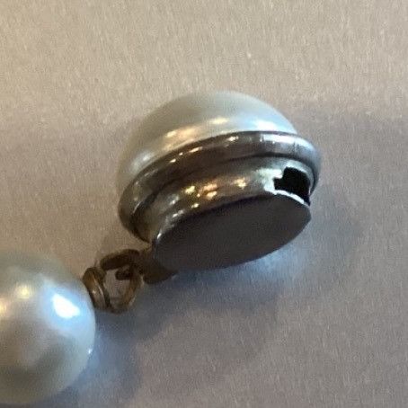 Other Vtg Faux Pearl & Plastic Crystal Bead Necklace With Gold-Ton Size ONE SIZE - 6 Thumbnail