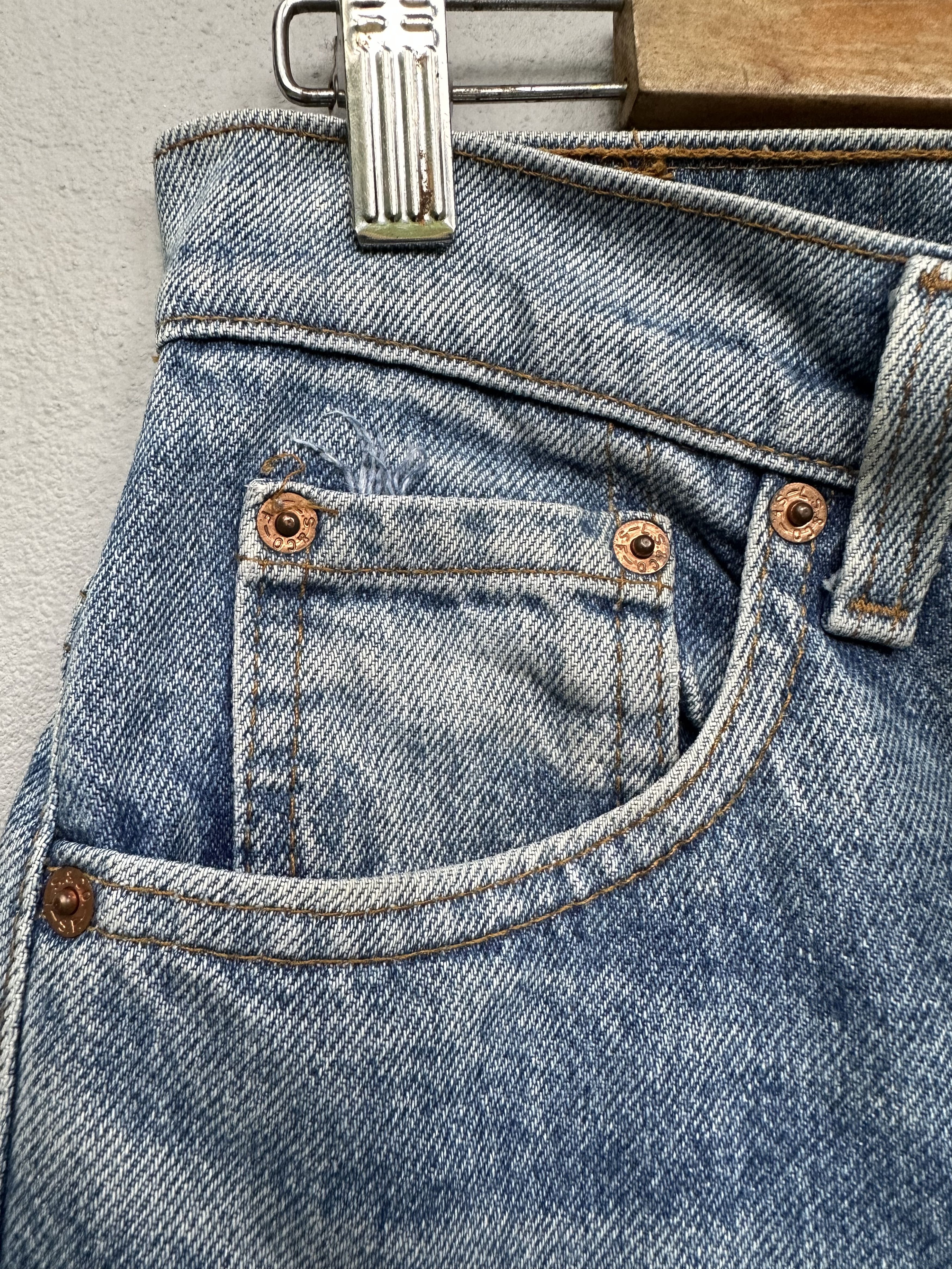 Levi's Vintage 90s Levi's 505 Single R Distressed Flare Jeans Size US 29 - 20 Thumbnail