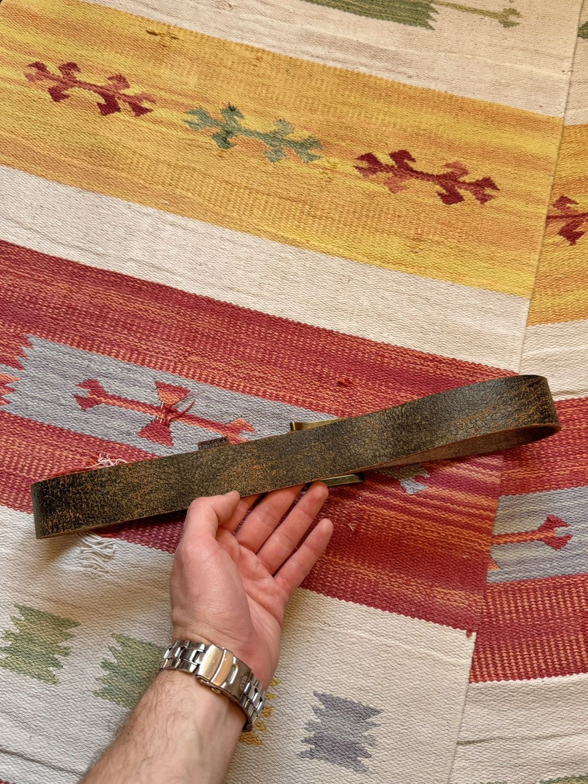 NEXT Vintage 00’s Next y2k Brown Genuine Leather Belt Size ONE SIZE - 3 Thumbnail