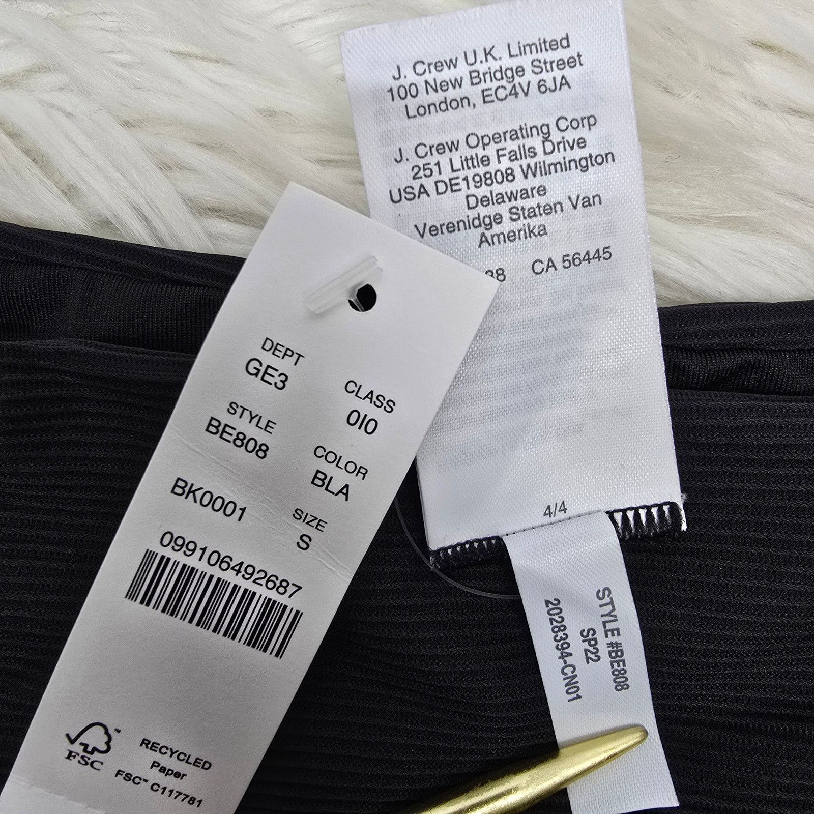 J.Crew NWT J. Crew Ribbed high-rise cheeky bikini bottom Sz S BE808 Size ONE SIZE - 10 Thumbnail