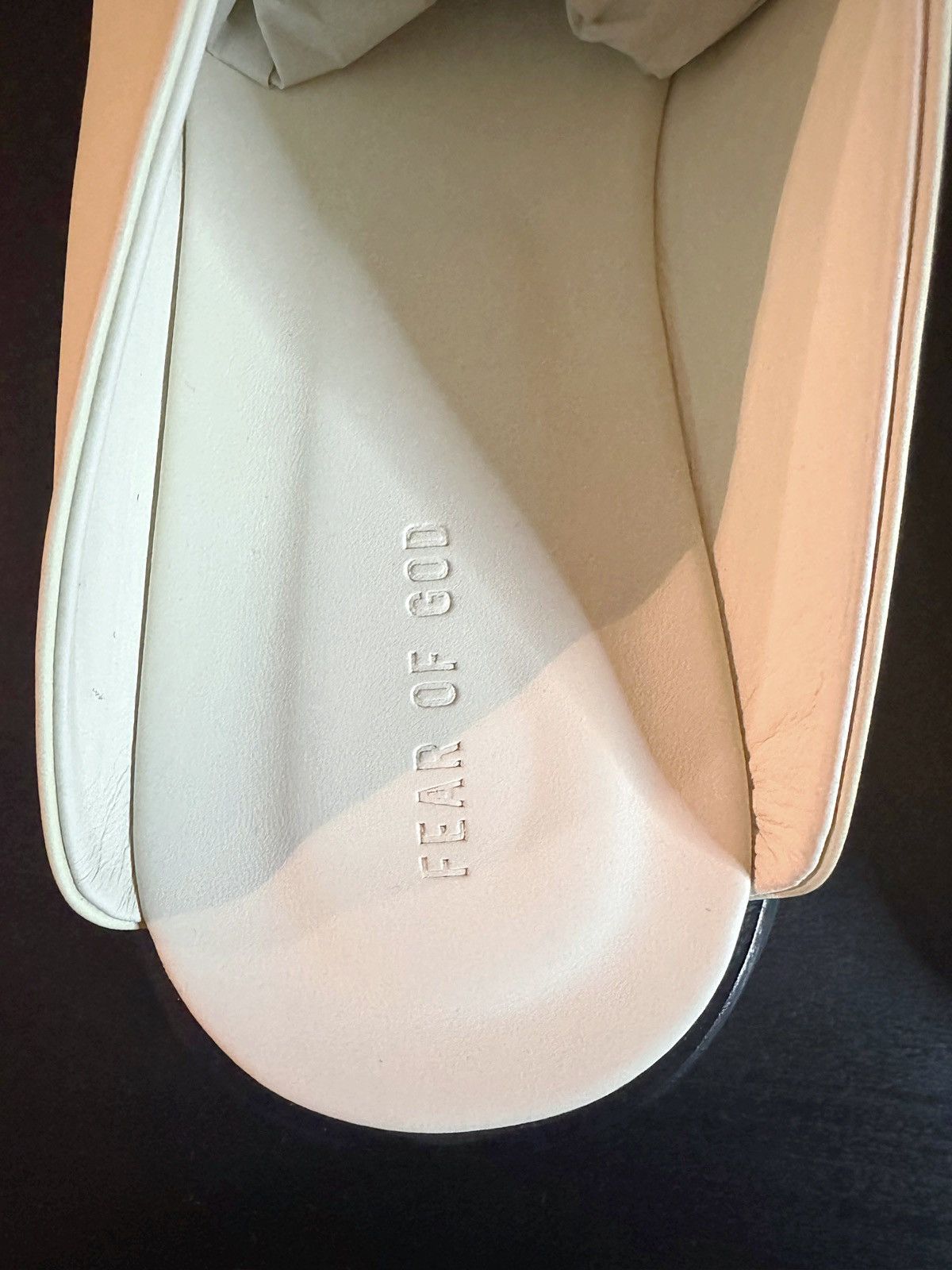 Fear of God Fear of God Lemon Creme Backless Mules Size US 10 / EU 43 - 8 Thumbnail