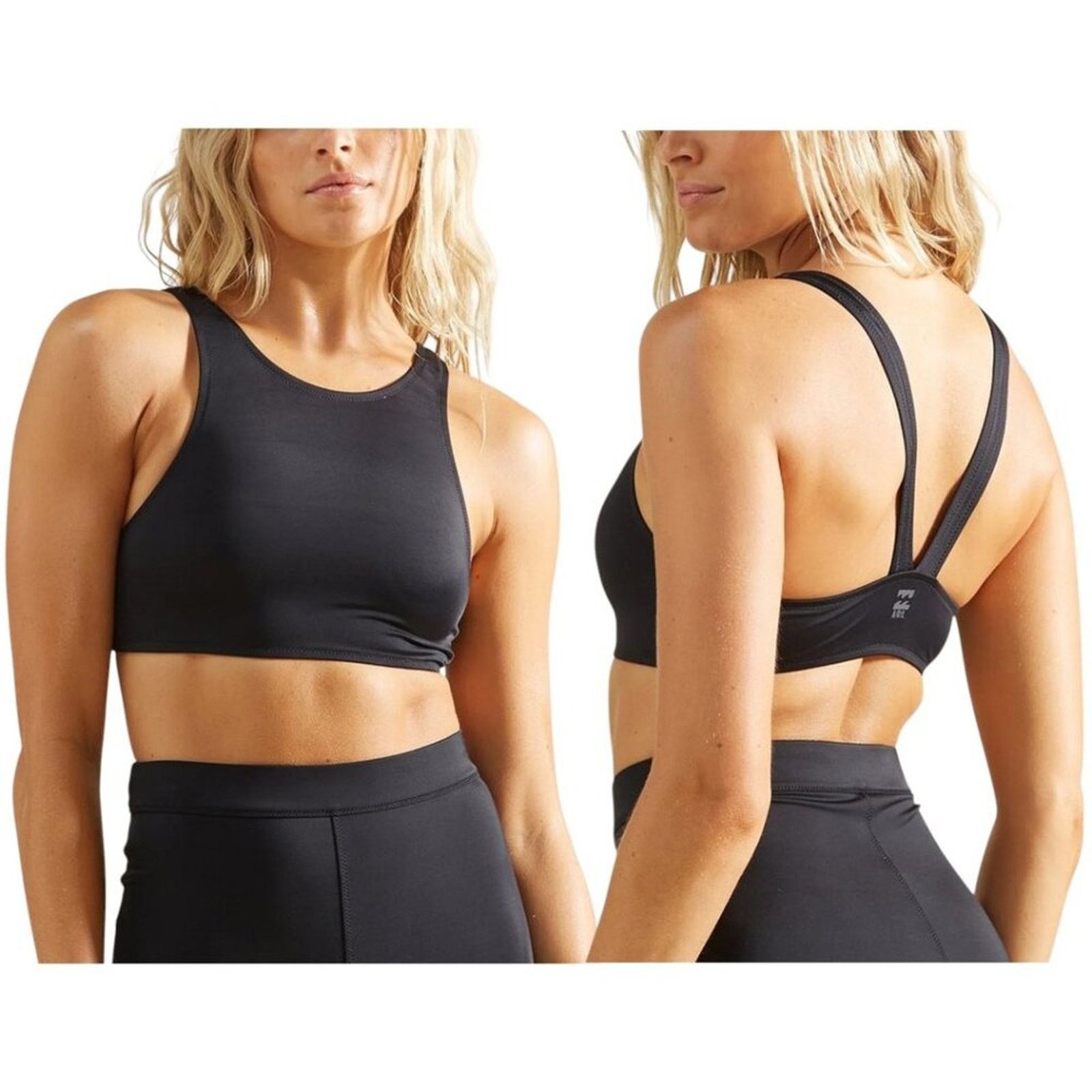 Billabong Billabong High Neck Bikini Top Black Medium NWOT $79 MSRP Size M / US 6-8 / IT 42-44 - 1 Thumbnail