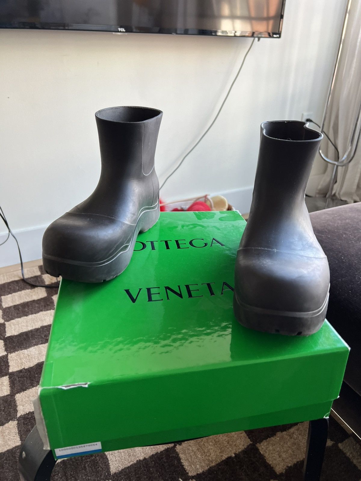 Bottega Veneta BOTTEGA VENETA BOOTS PUDDLE TIRE LUG QUILTED