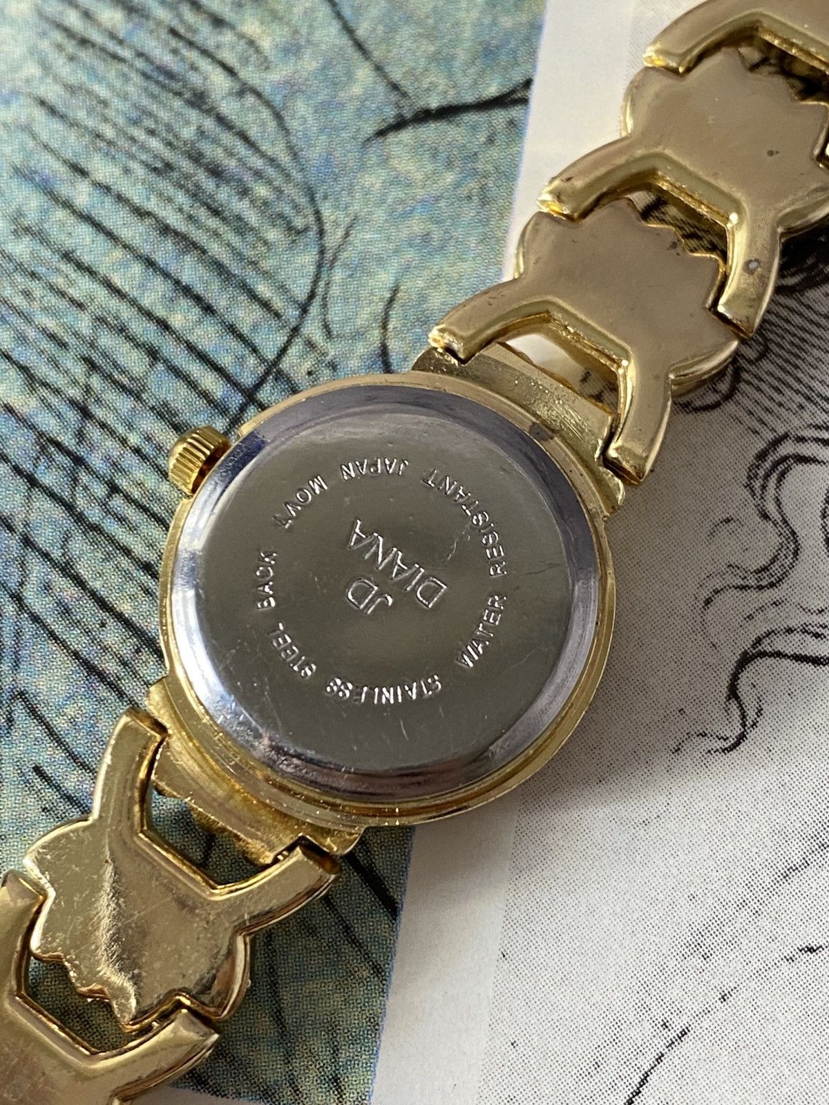 Japanese Brand Vintage JD Diana Gold Tone Ladies Cocktail Watch Japan Movt Size ONE SIZE - 5 Thumbnail