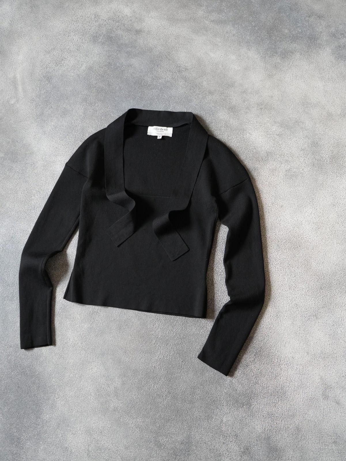 Saint Laurent Paris 2000s Yves Saint Laurent By Tom Ford Tie Cropped Top Size M / US 6-8 / IT 42-44 - 1 Thumbnail