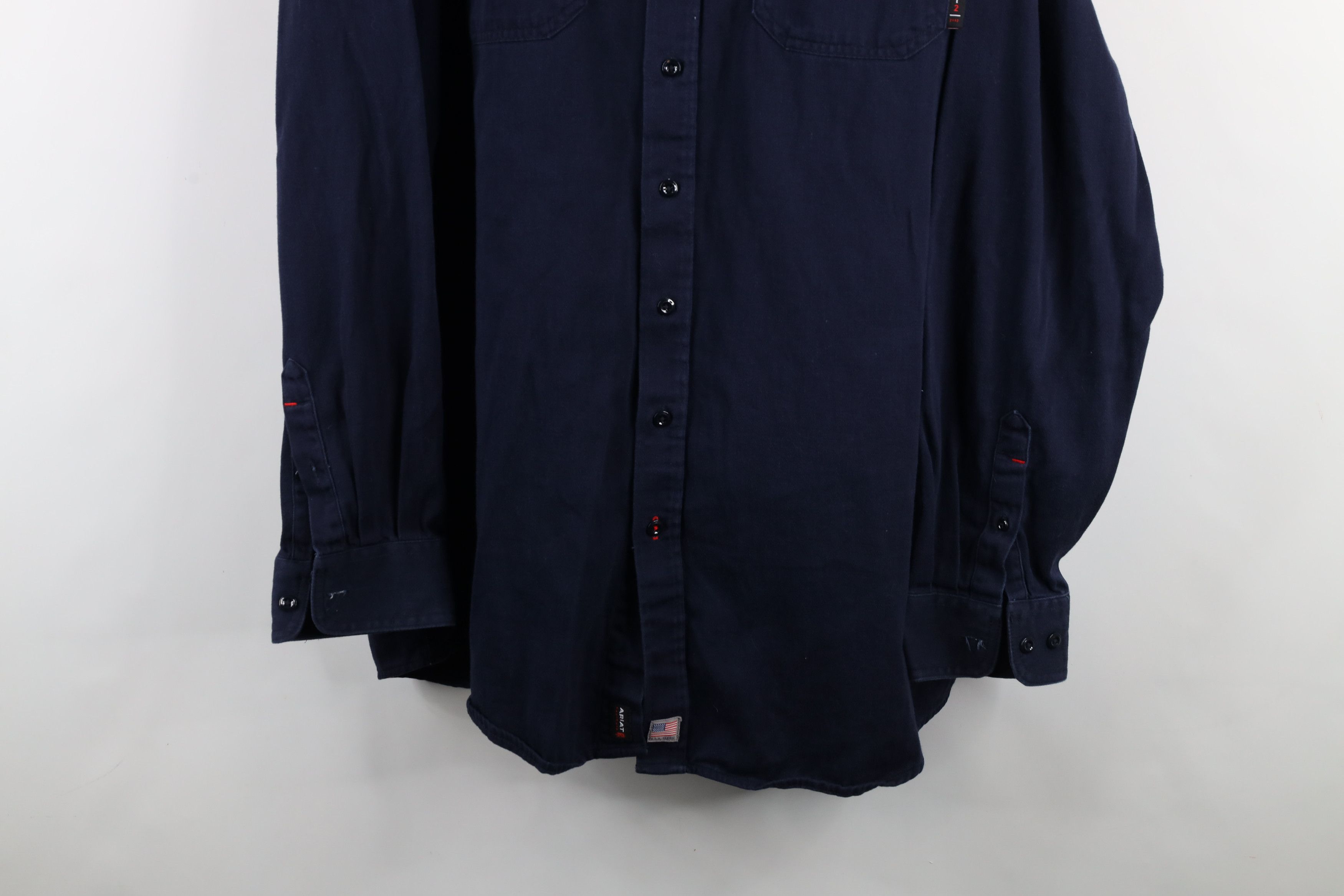 Ariat × Vintage Ariat FR Flame Resistant Collared Work Button Down Shirt Size US XXL / EU 58 / 5 - 3 Thumbnail