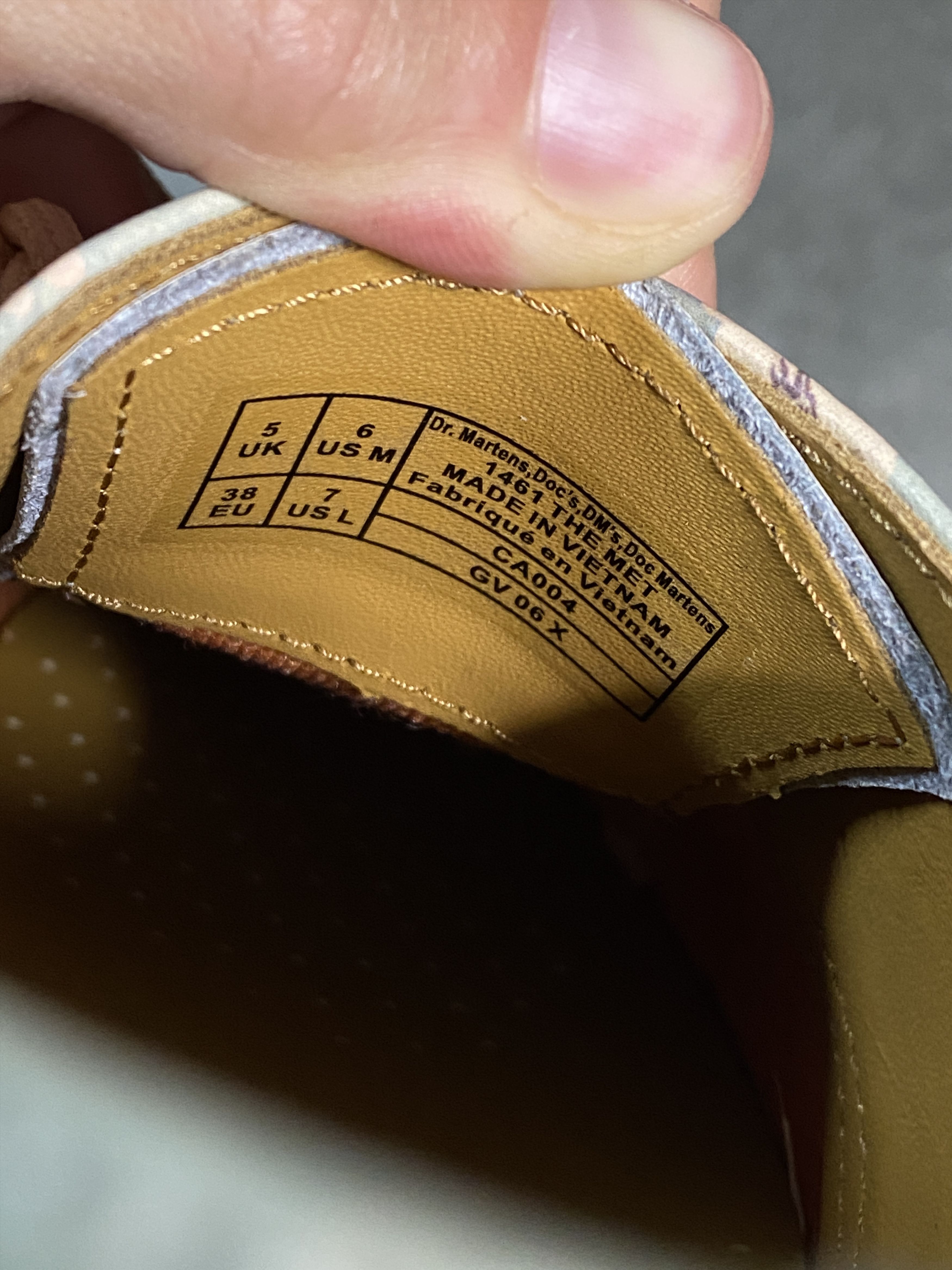 Dr. Martens The Met 1461 Fuji Leather Shoes Size US 8 / IT 38 - 3 Thumbnail